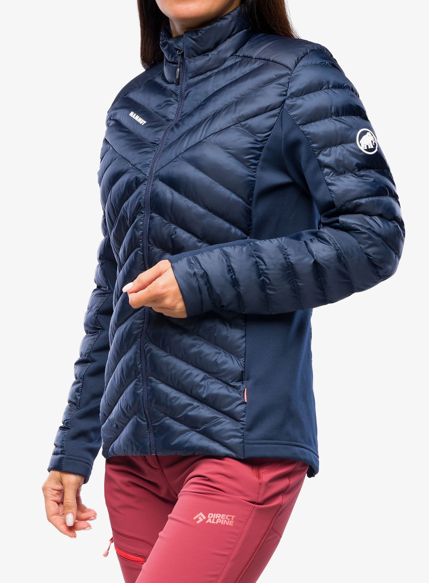 Jakna s postavom ženska Mammut Albula IN Hybrid Jacket - marine