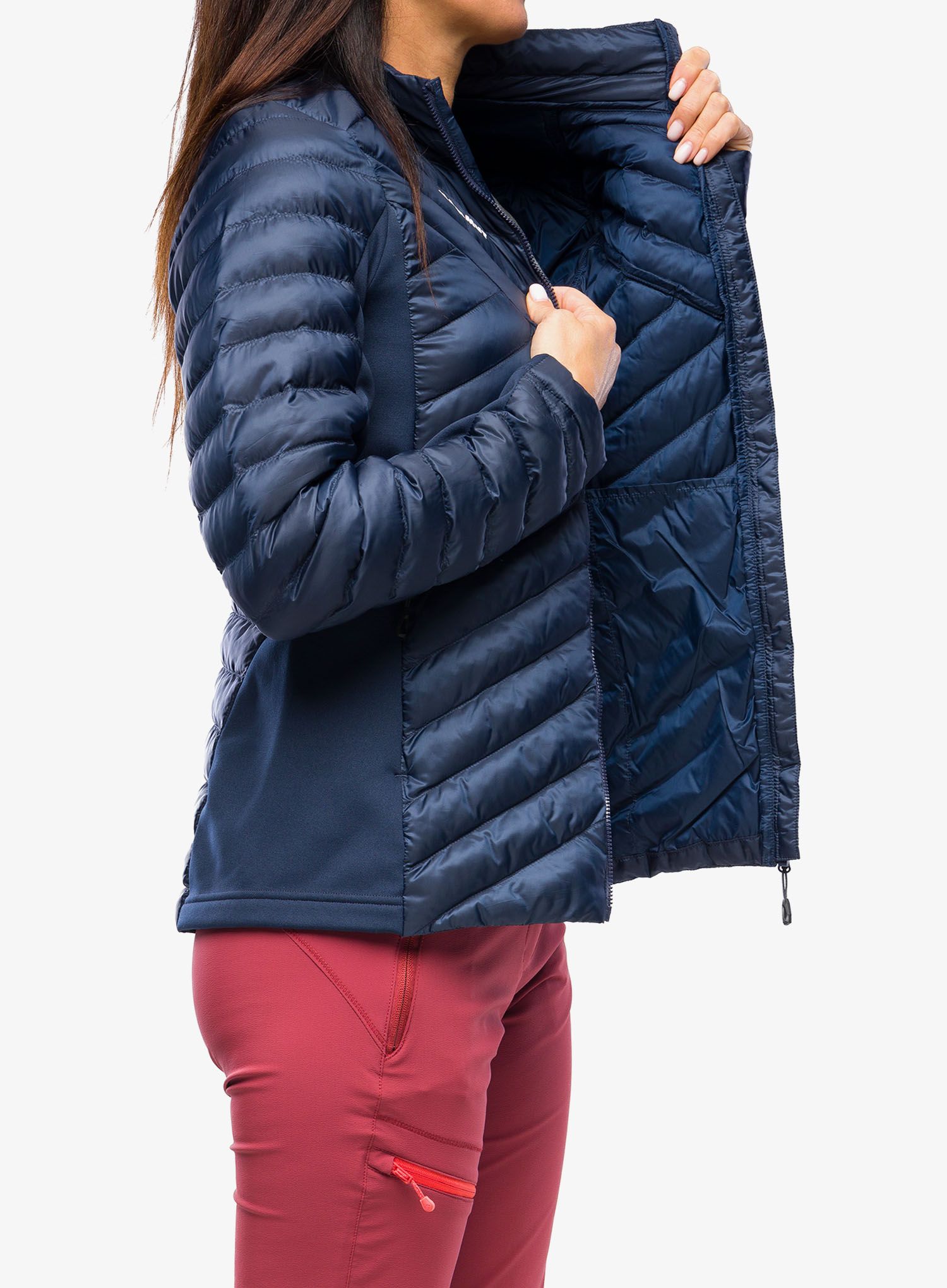 Jakna s postavom ženska Mammut Albula IN Hybrid Jacket - marine