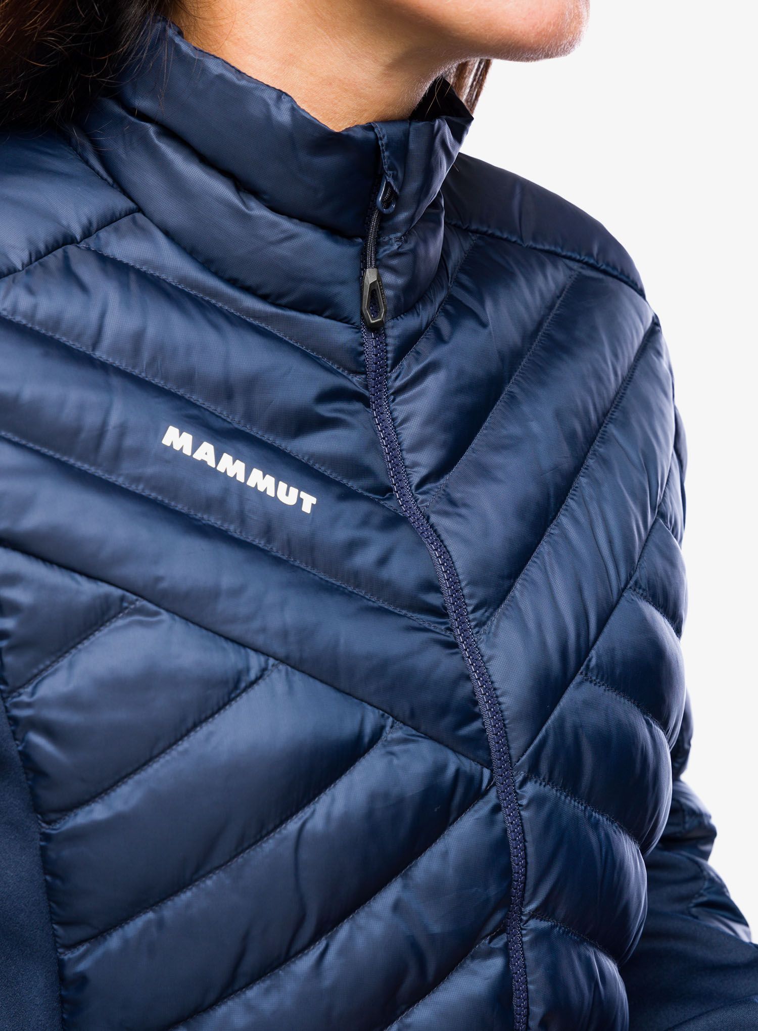 Jakna s postavom ženska Mammut Albula IN Hybrid Jacket - marine