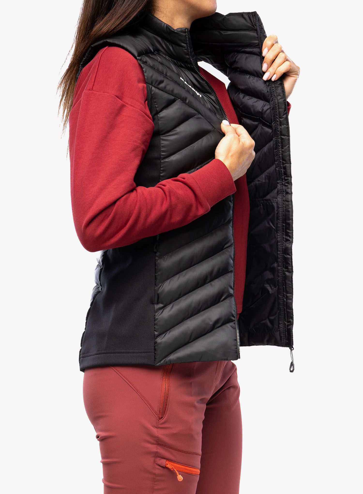 Ženski prsluk Mammut Albula IN Hybrid Vest - black