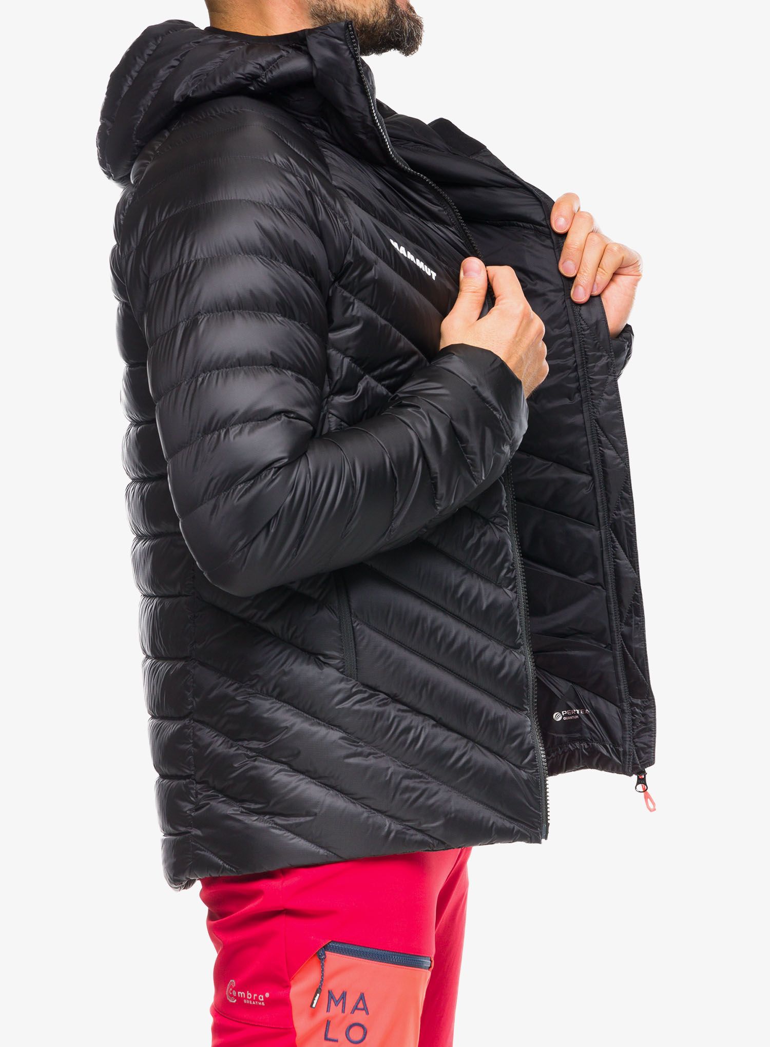 Pernata jakna Mammut Broad Peak IN Hooded Jacket - black