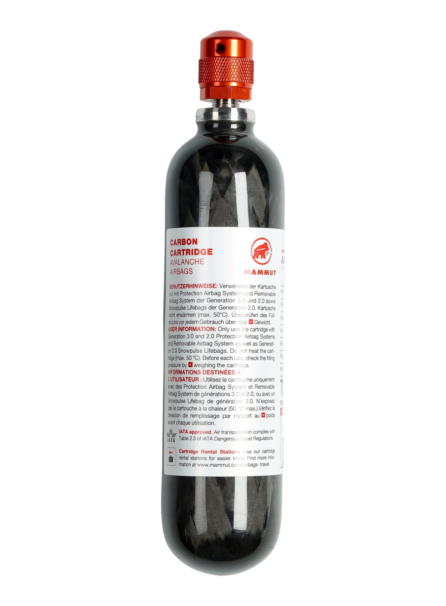Kartuše za lavinske ruksake Mammut Carbon Cartridge 300 bar - black
