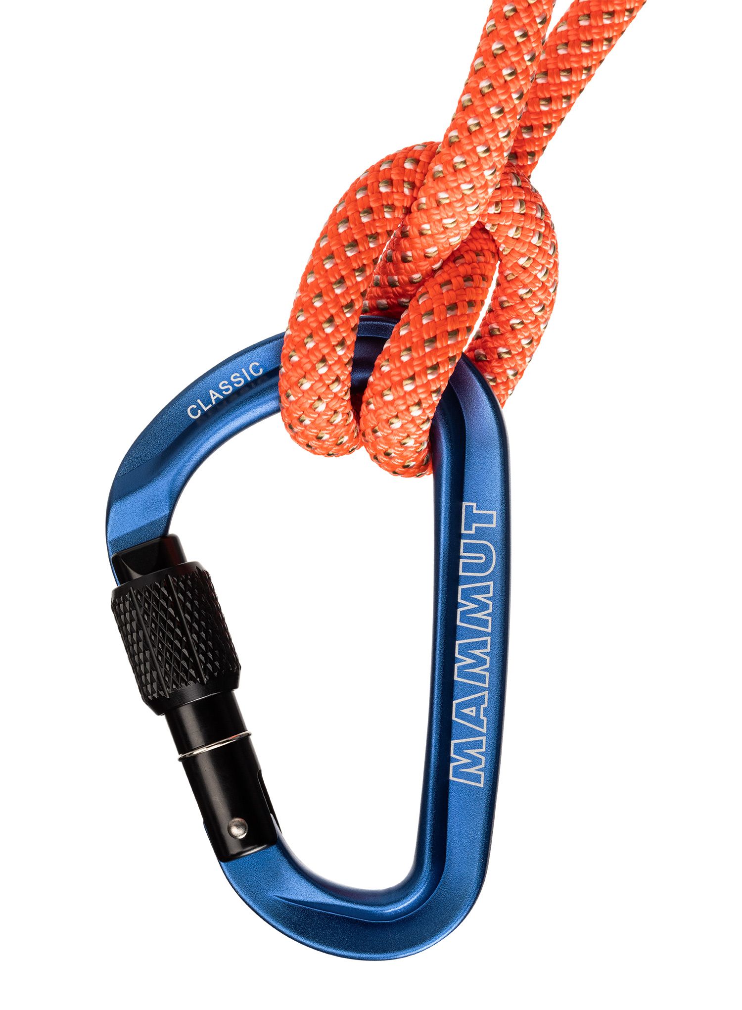 Karabiner s maticom Mammut Classic HMS Screwgate Carabiner  - blue