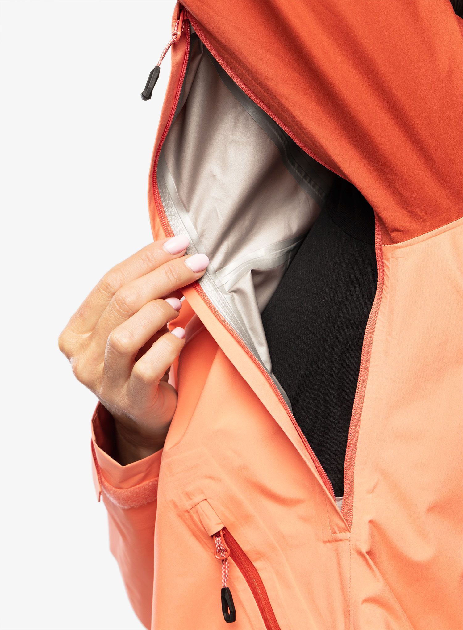Ženska jakna Mammut Convey Tour HS Hooded Jacket - salmon/terracotta