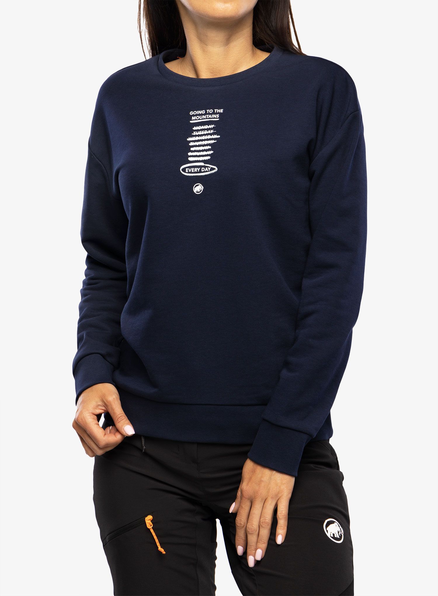 Ženska dukserica Mammut Core ML Crew Neck Every Day - marine