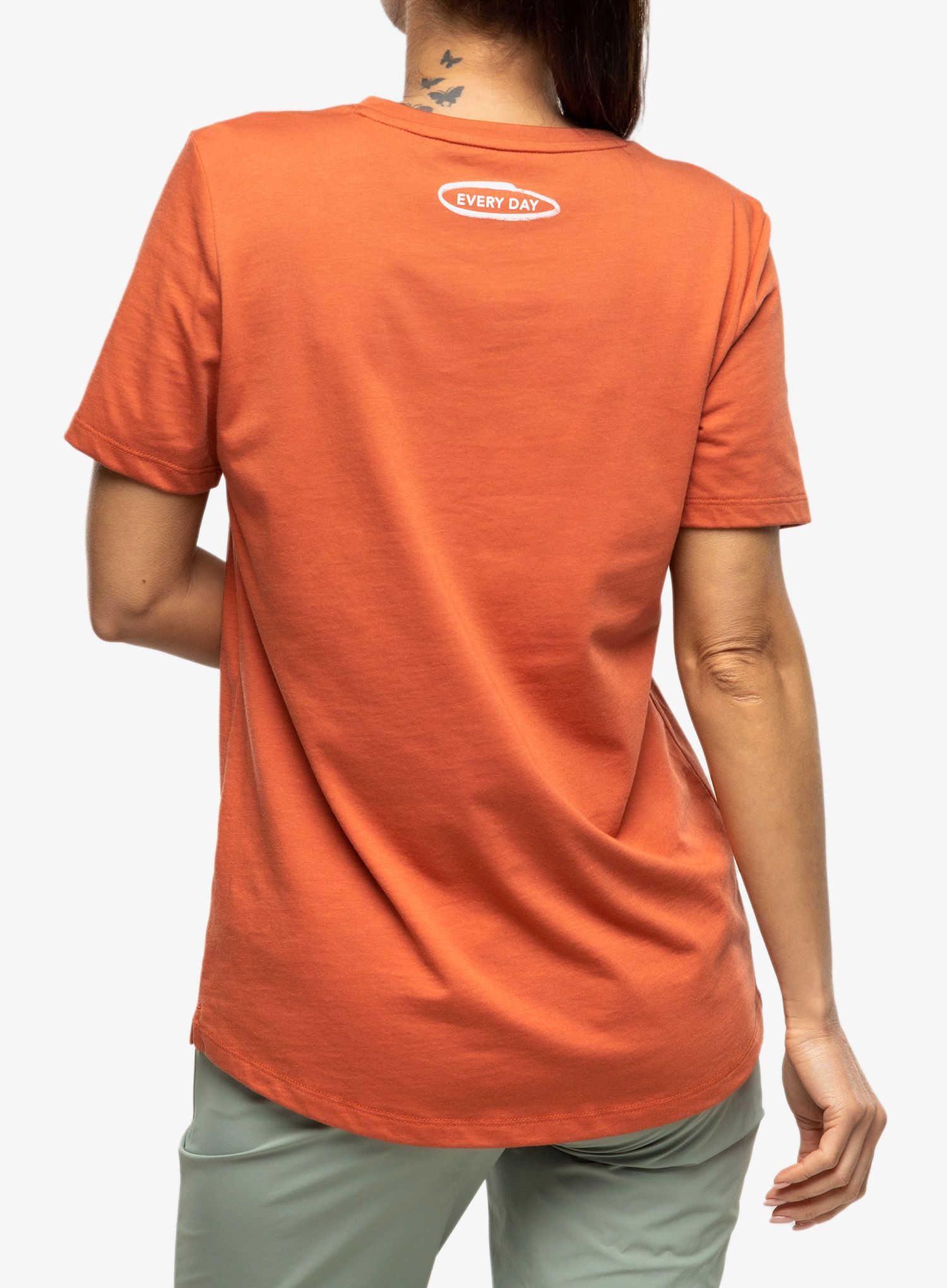 Ženska majica s tiskom Mammut Core T-Shirt Every Day - terracotta