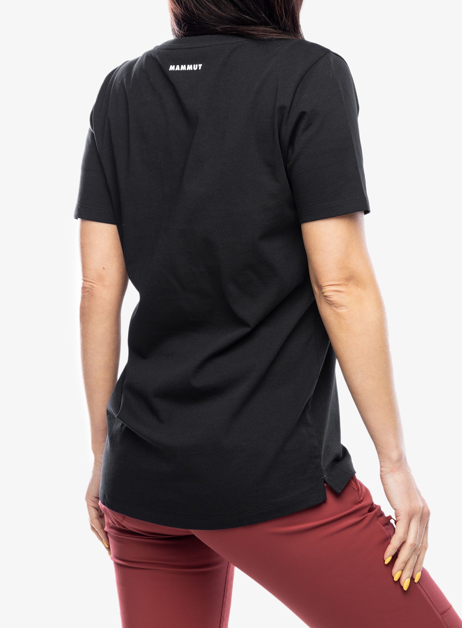 Ženska pamučna majica Mammut Core T-Shirt Snow - black
