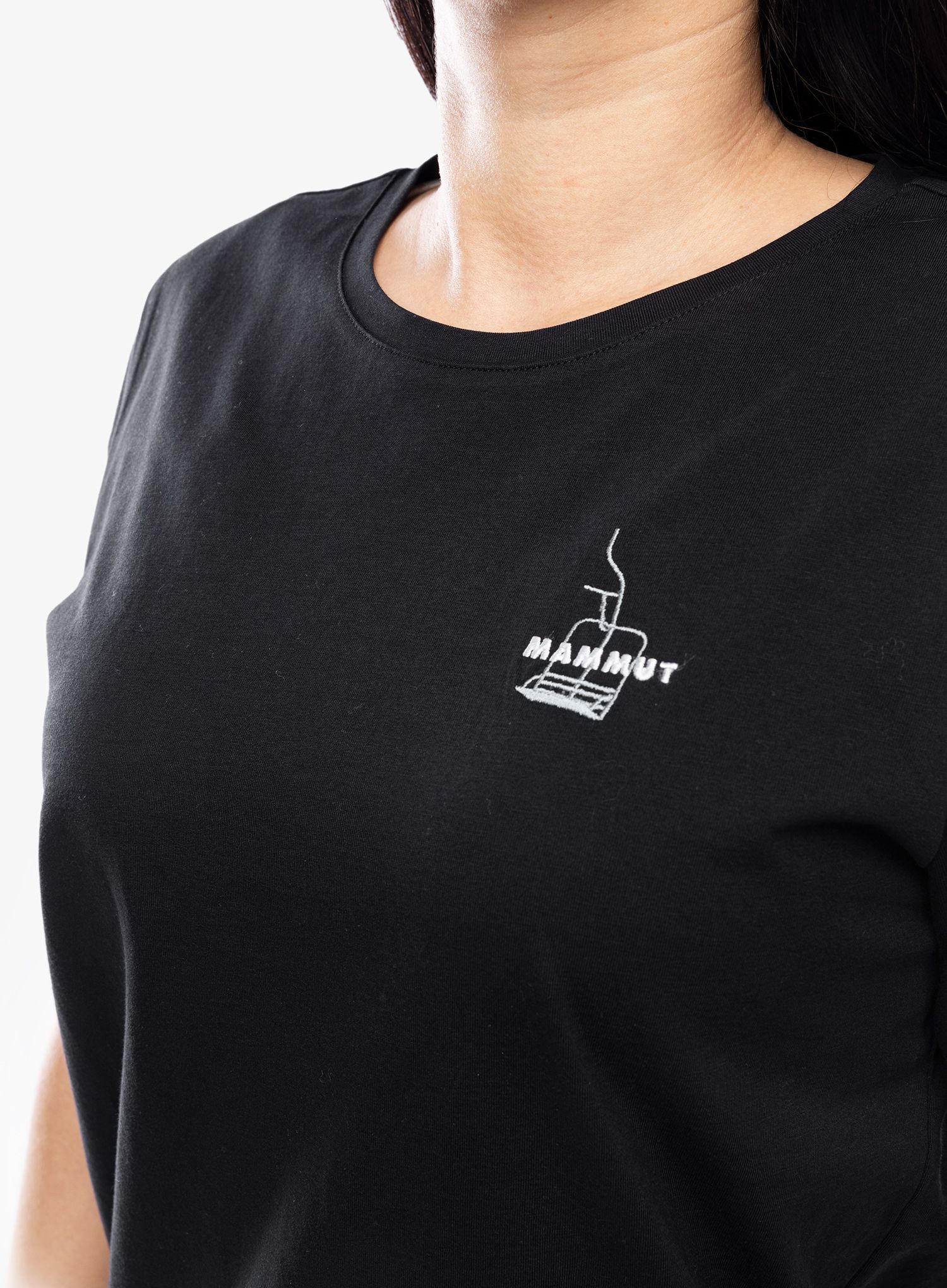 Ženska pamučna majica Mammut Core T-Shirt Snow - black