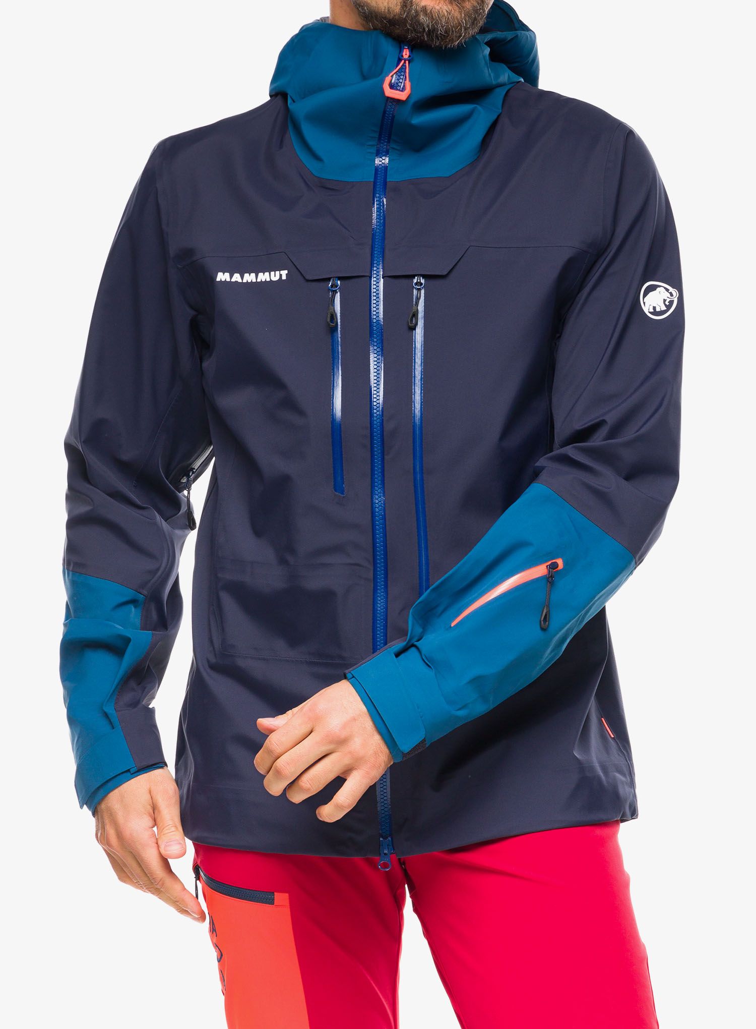 Skijaška jakna Mammut Haldigrat Air HS Hooded Jacket - marine/deep ice