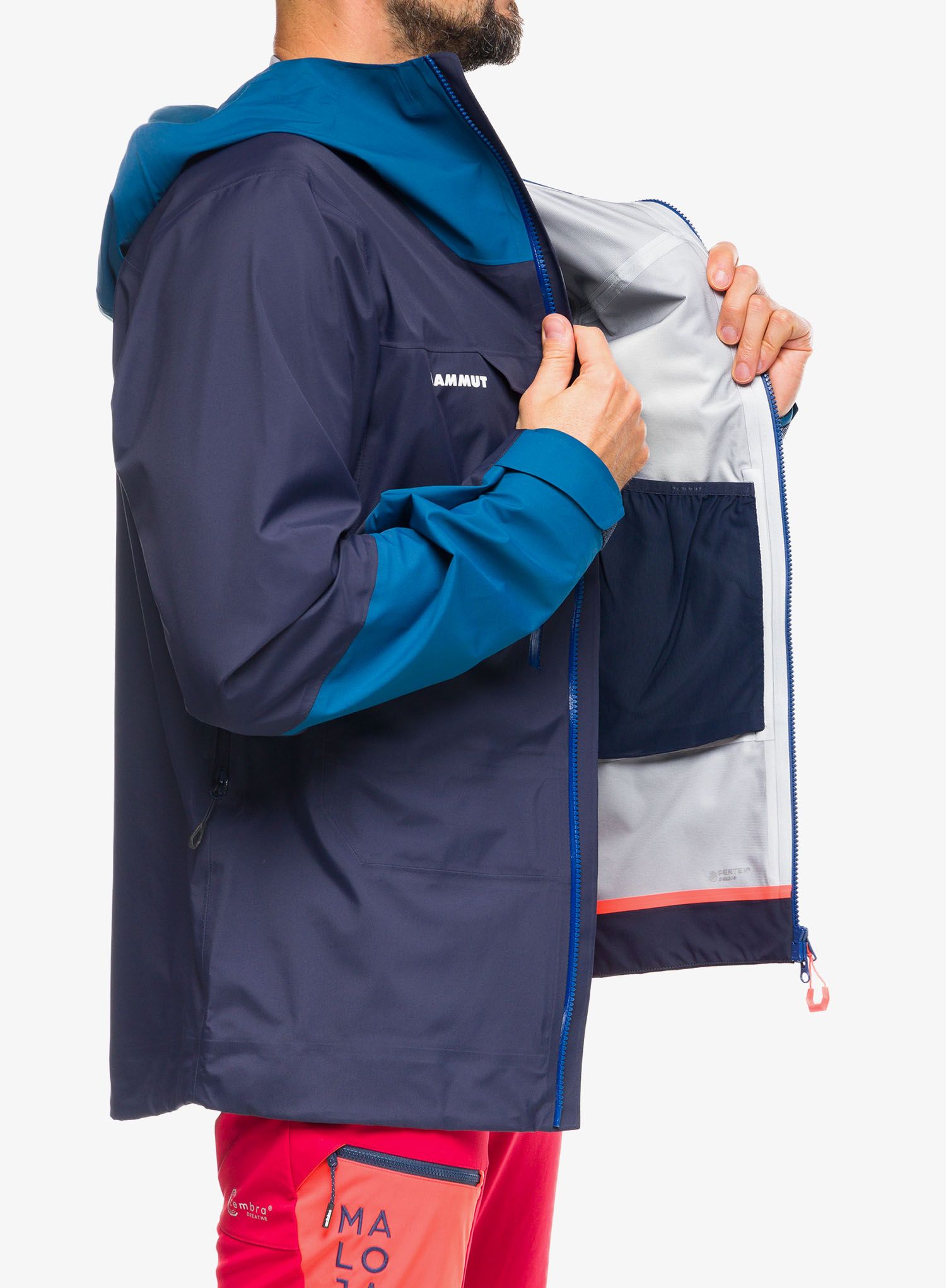 Skijaška jakna Mammut Haldigrat Air HS Hooded Jacket - marine/deep ice