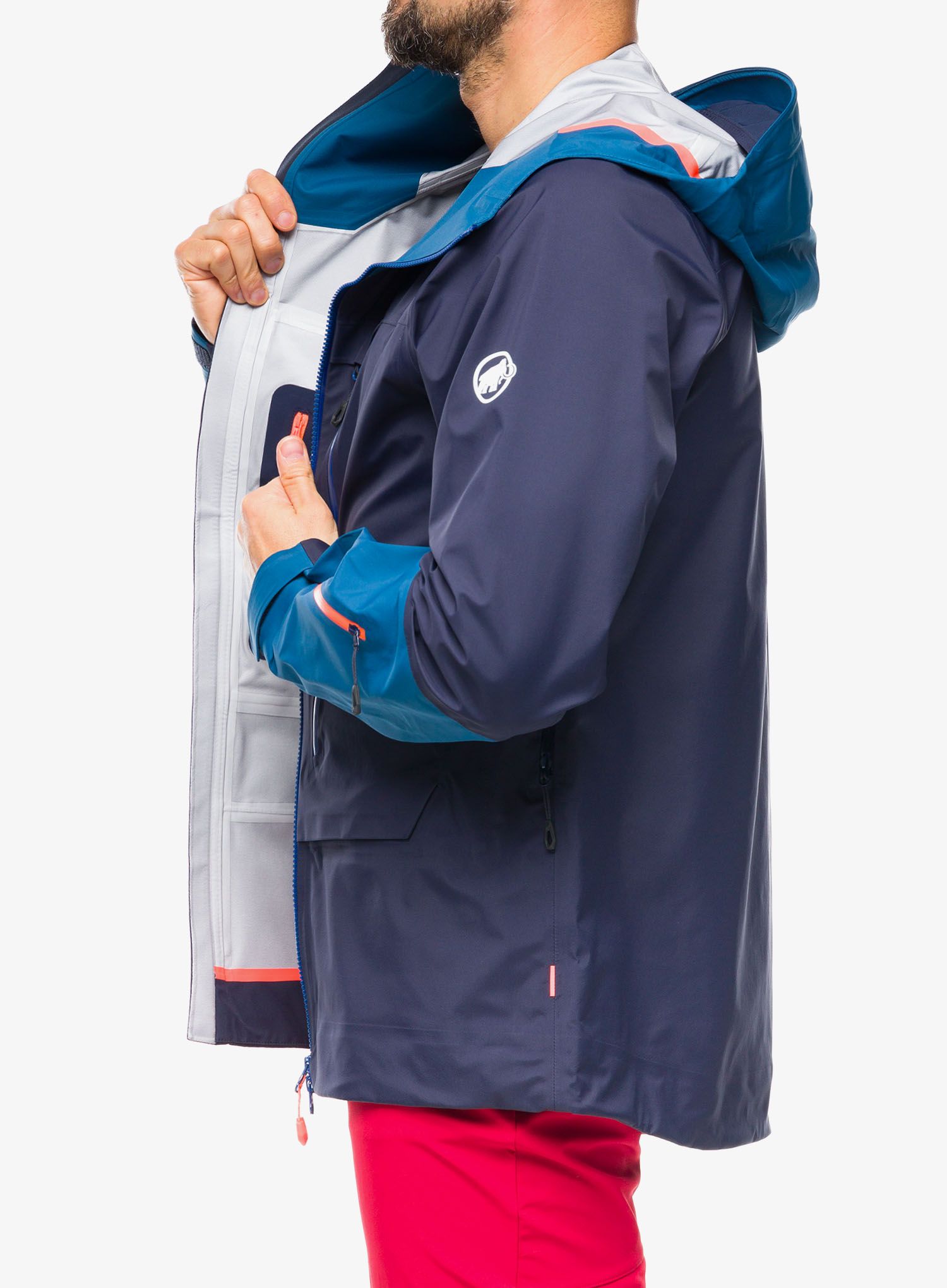 Skijaška jakna Mammut Haldigrat Air HS Hooded Jacket - marine/deep ice