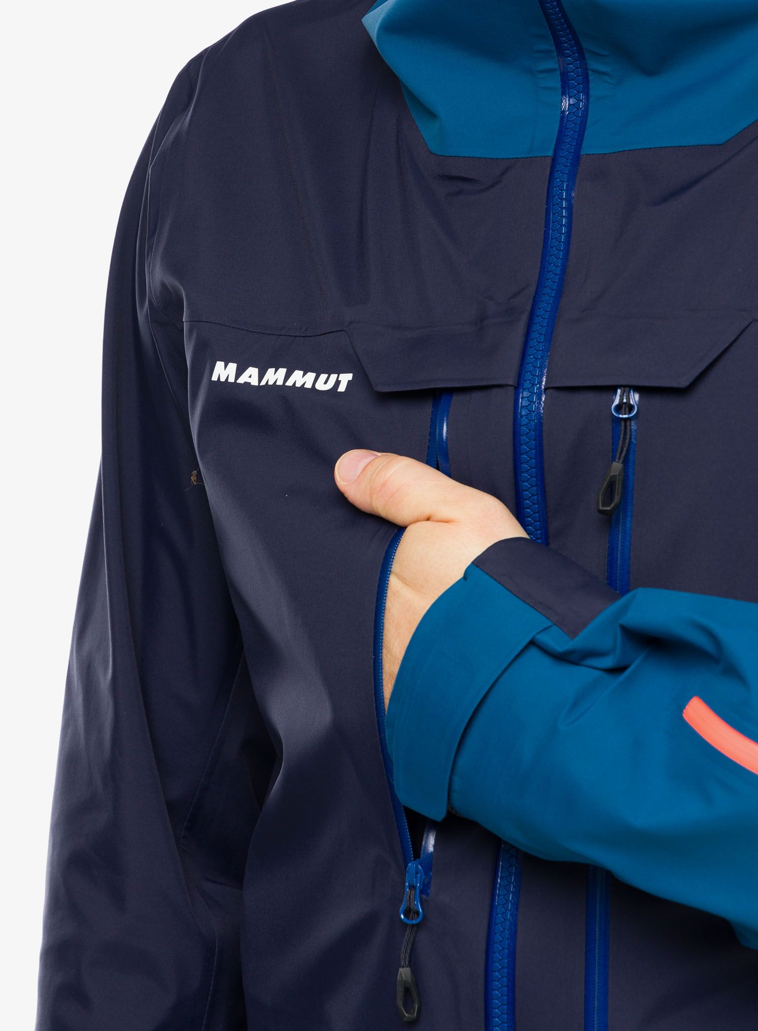 Skijaška jakna Mammut Haldigrat Air HS Hooded Jacket - marine/deep ice