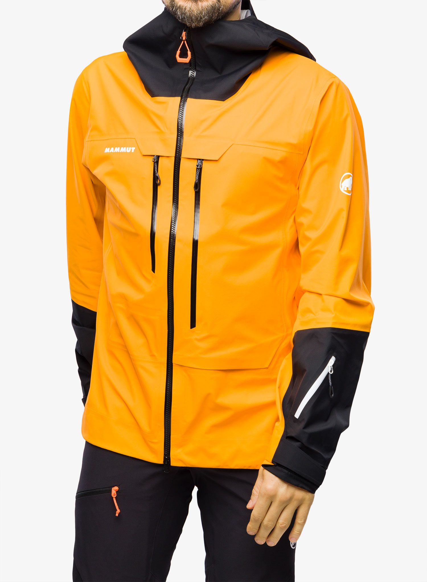 Skijaška jakna Mammut Haldigrat Air HS Hooded Jacket - tangerine/black