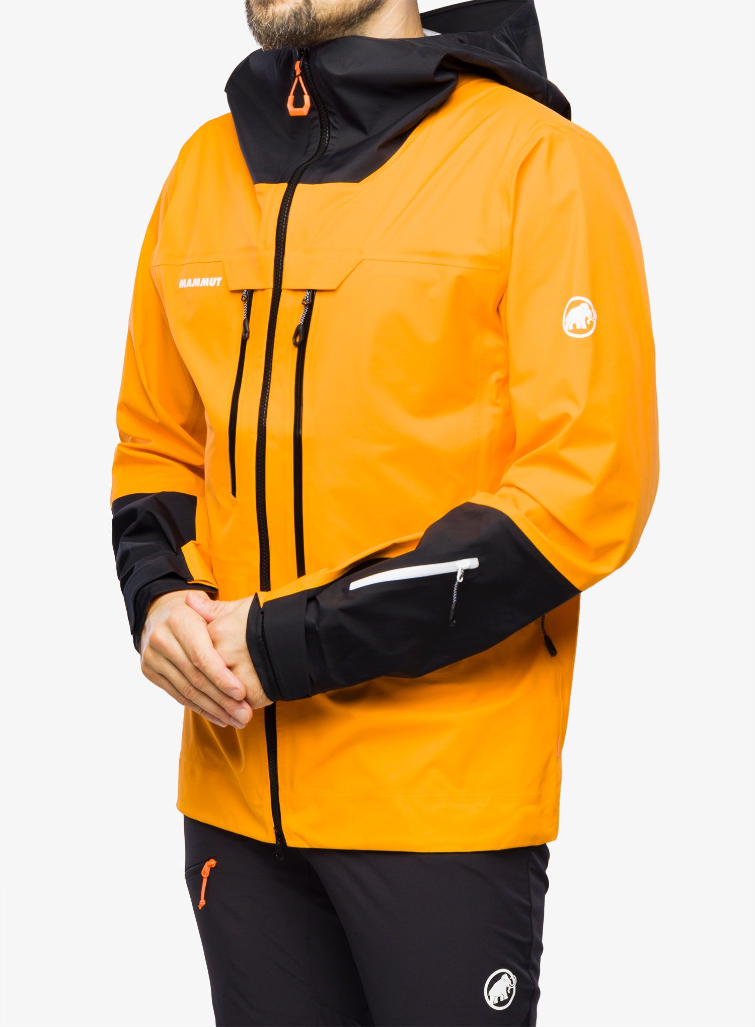 Skijaška jakna Mammut Haldigrat Air HS Hooded Jacket - tangerine/black