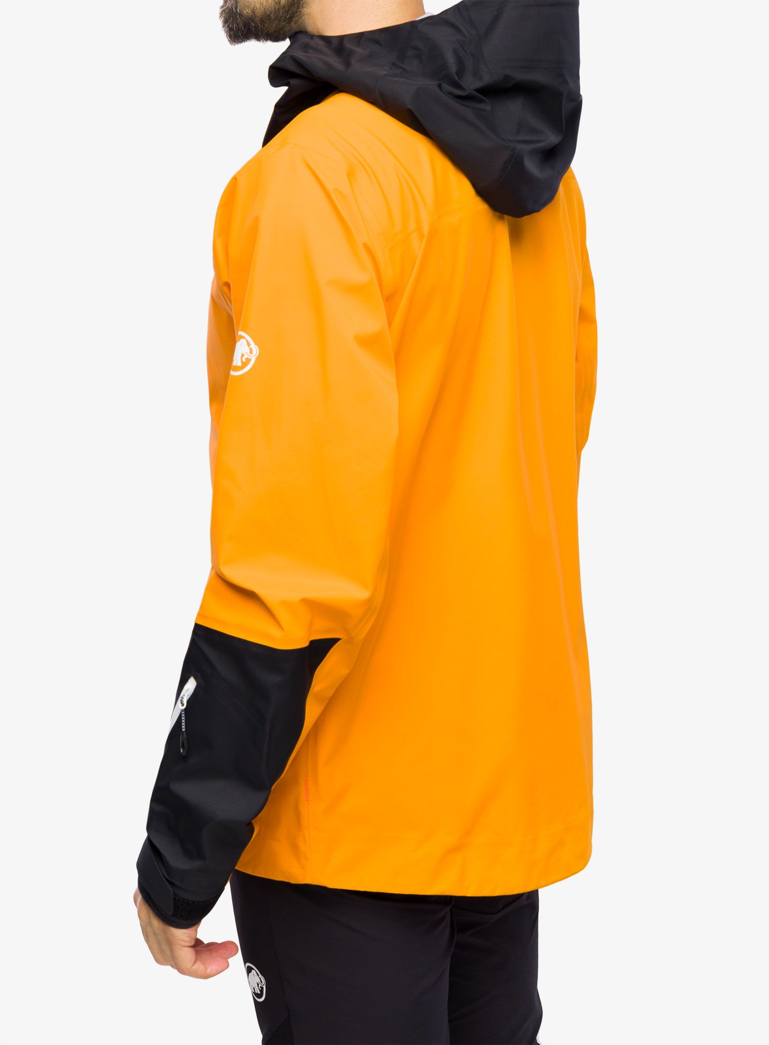 Skijaška jakna Mammut Haldigrat Air HS Hooded Jacket - tangerine/black