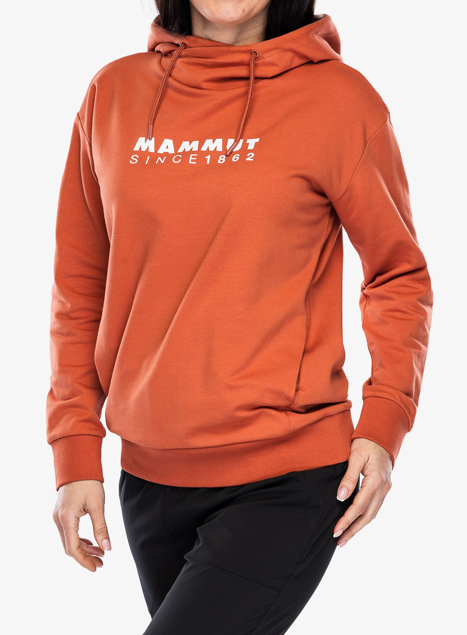 Ženska dukserica Mammut ML Hoody Logo - brick