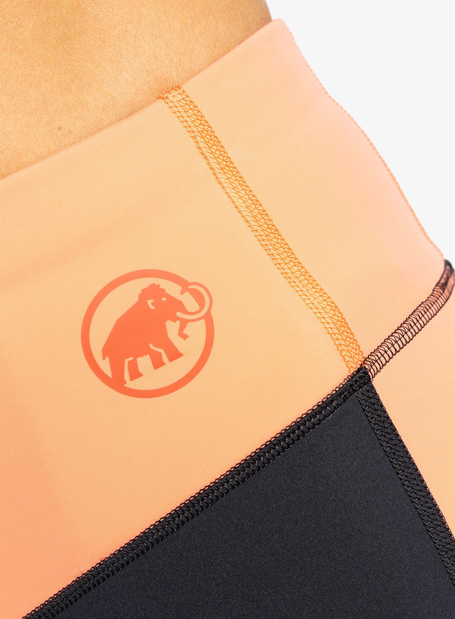 Ženske tajice Mammut Massone Tights - black/salmon