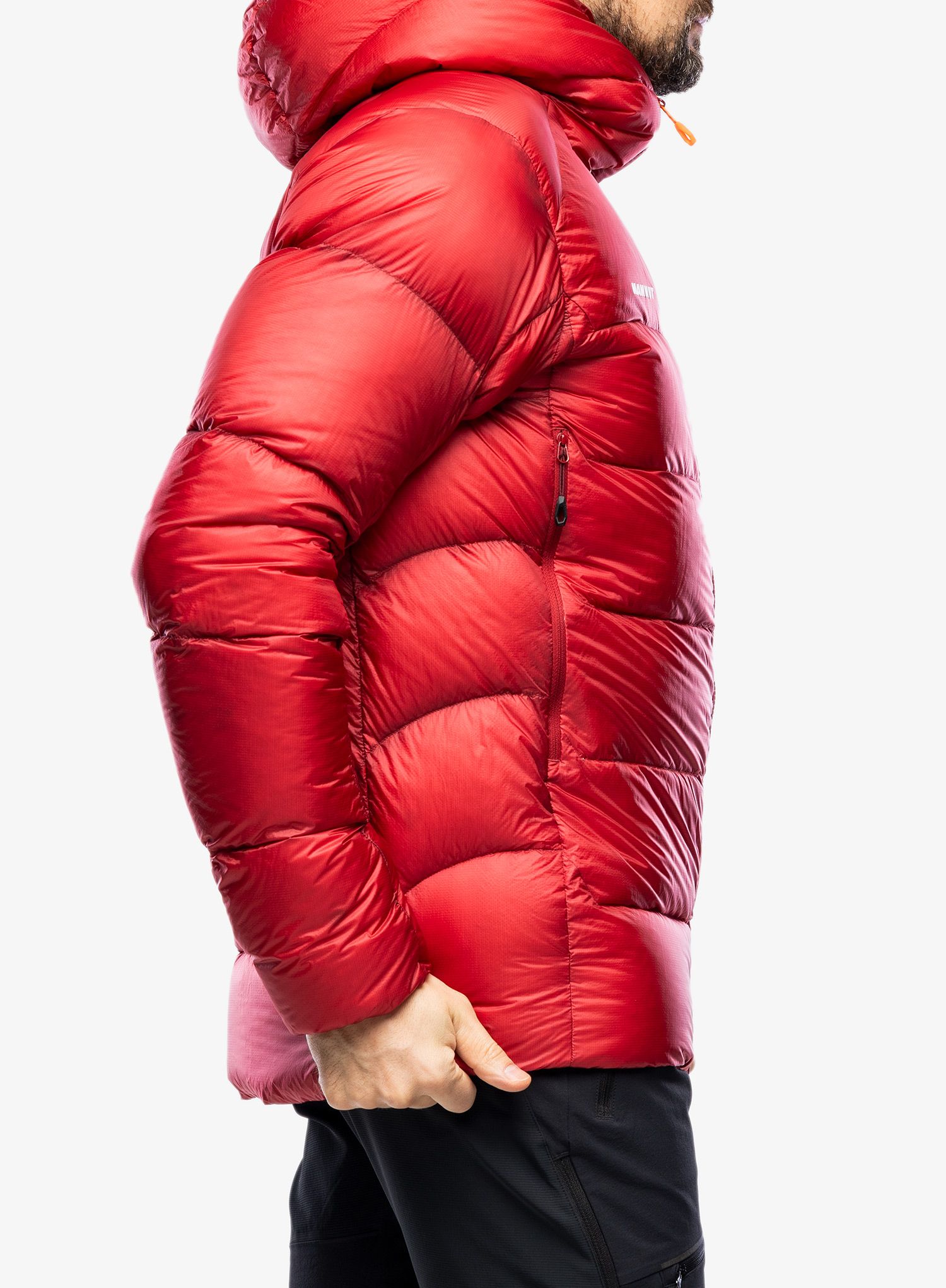 Pernata jakna Mammut Meron IN Hooded Jacket - blood red/black