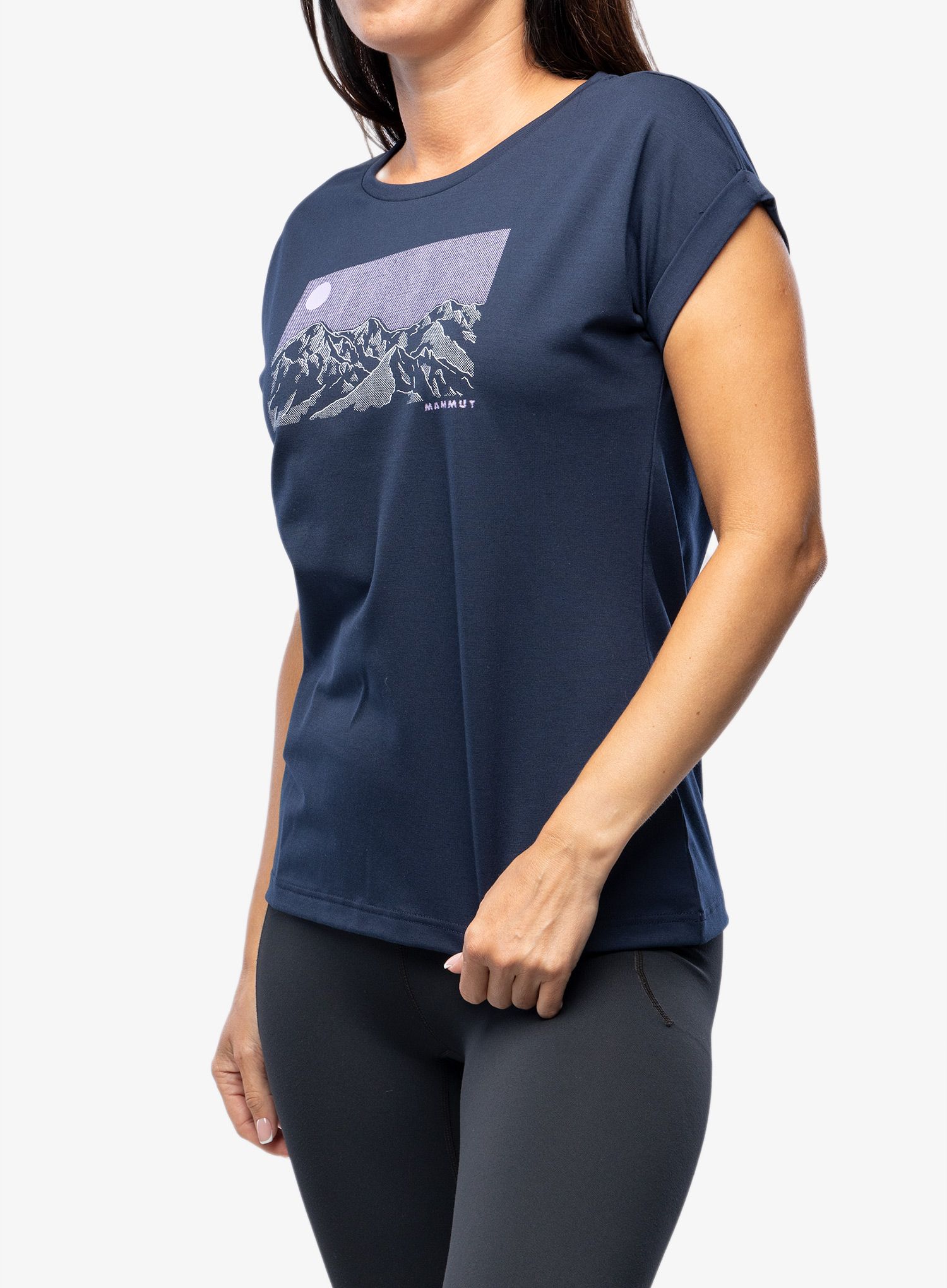 Ženska brzosušeća majica Mammut Mountain T-Shirt Trilogy - marine