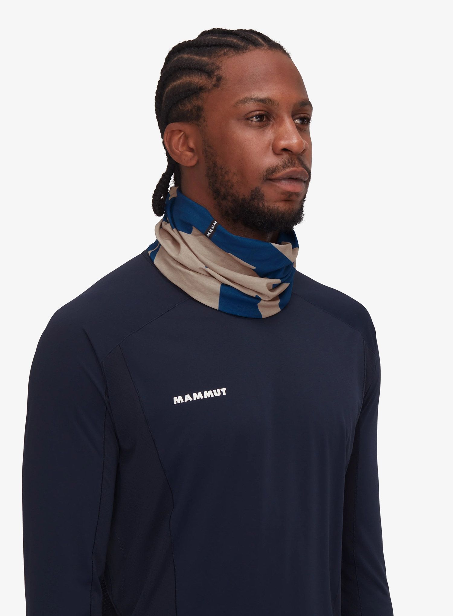 Multifunkcionalna marama Mammut Neck Gaiter Logo - deep ice/savannah