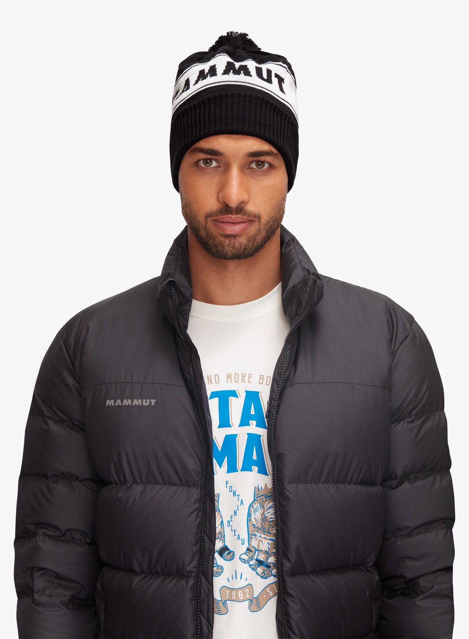 Zimska kapa Mammut Peaks Beanie - black/white