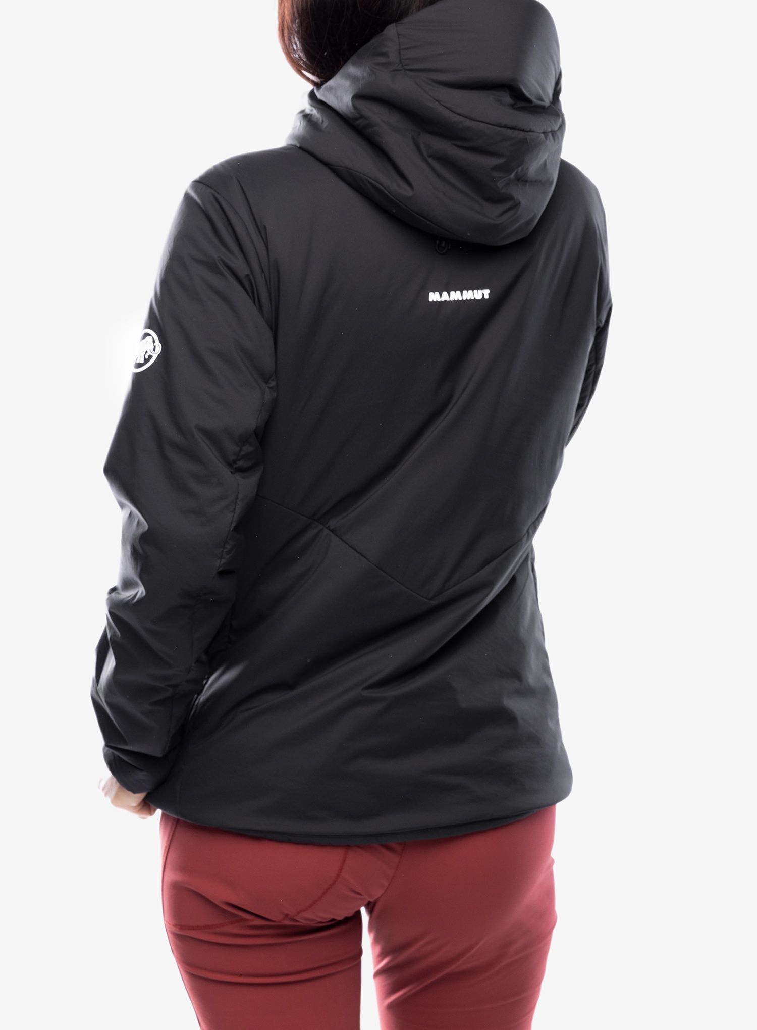 Jakna s postavom ženska Mammut Rime IN Flex Hooded Jacket - black