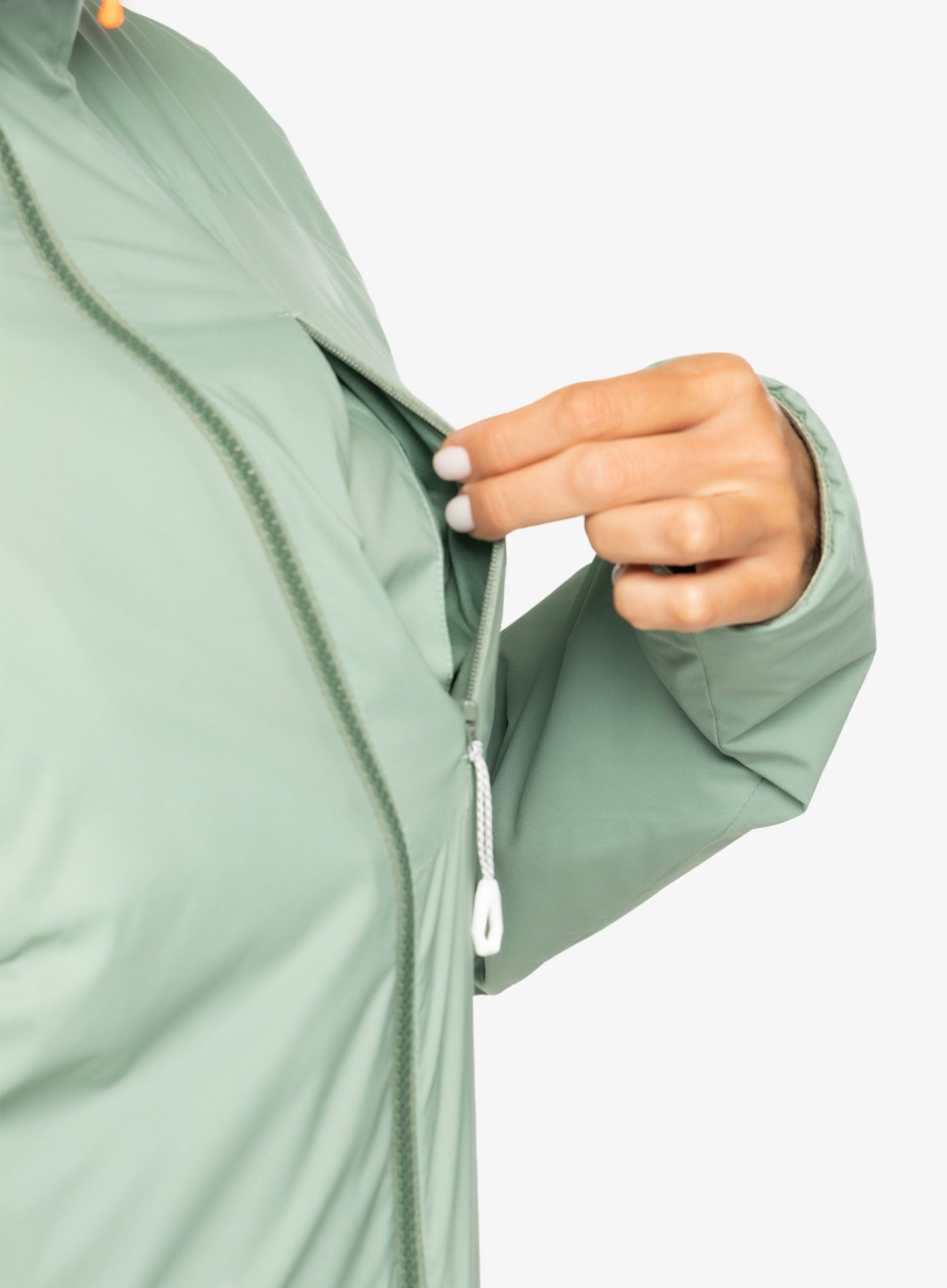 Jakna s postavom ženska Mammut Rime IN Flex Hooded Jacket - jade
