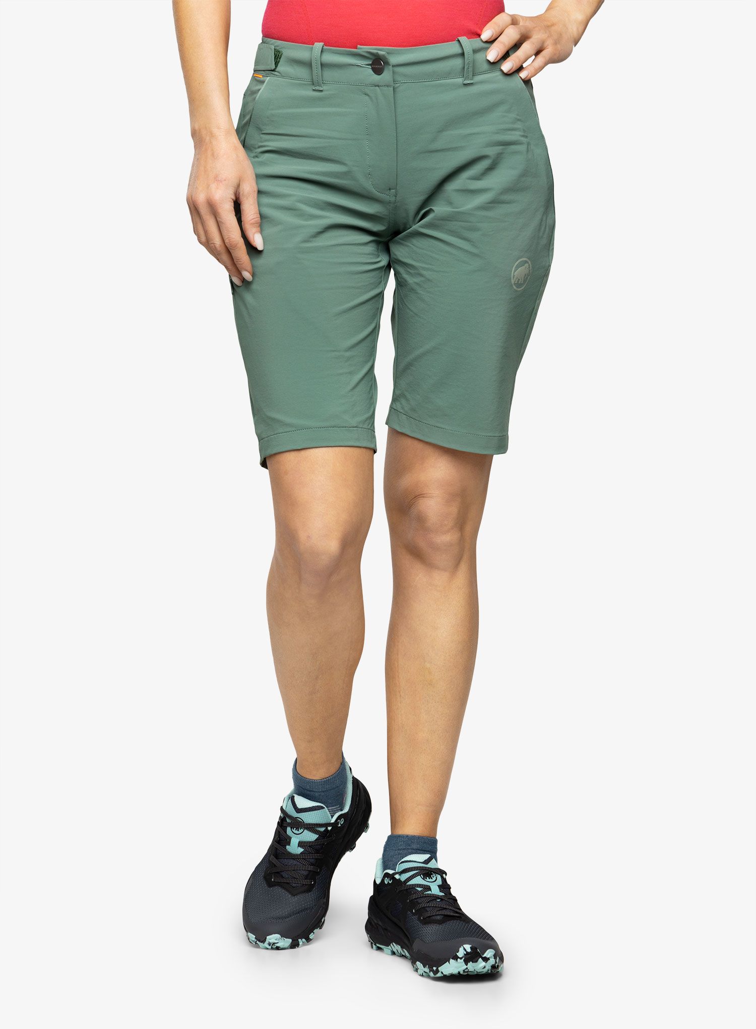 Ženske planinarske kratke hlače Mammut Runbold Shorts - dark jade