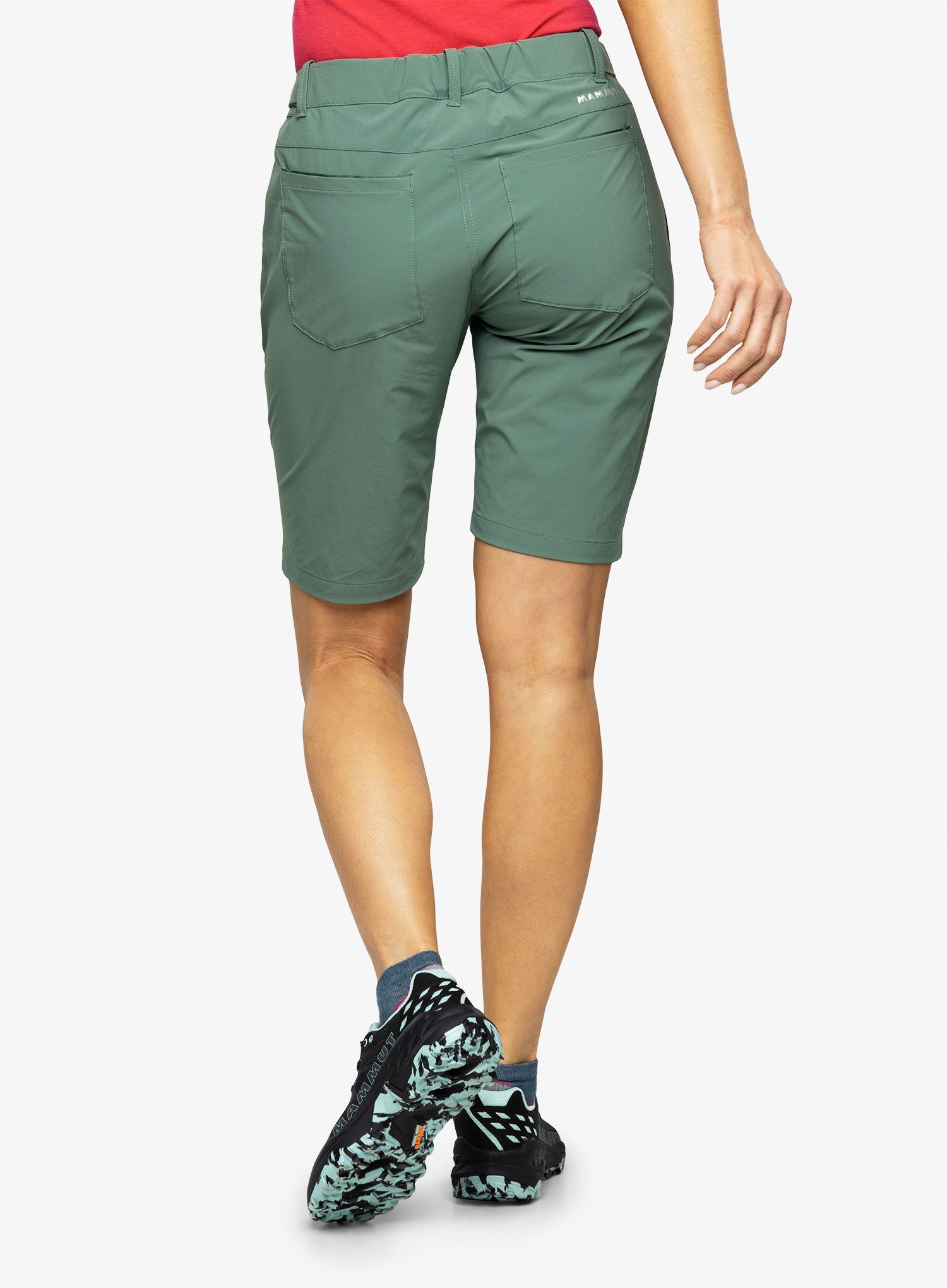 Ženske planinarske kratke hlače Mammut Runbold Shorts - dark jade