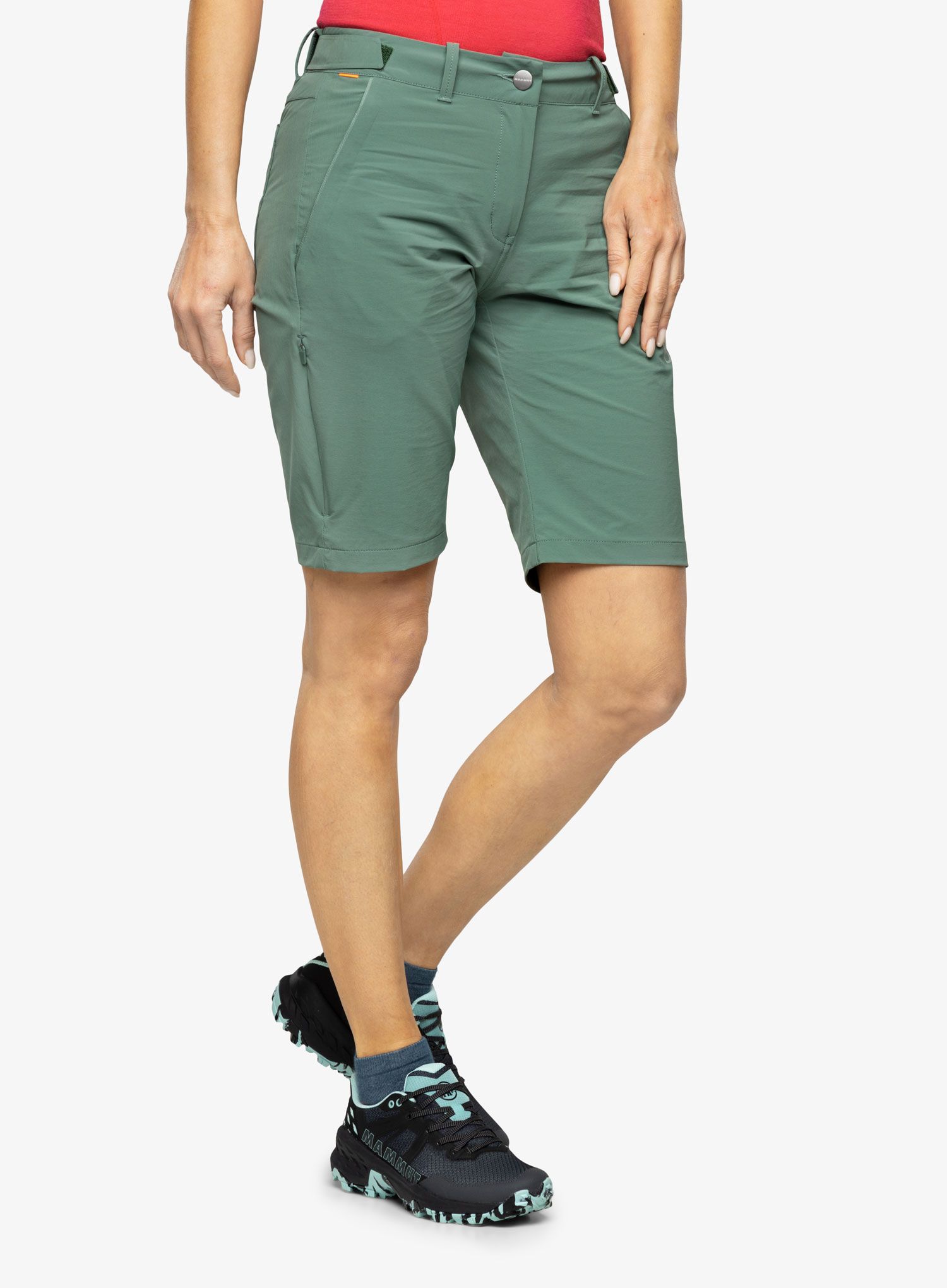 Ženske planinarske kratke hlače Mammut Runbold Shorts - dark jade