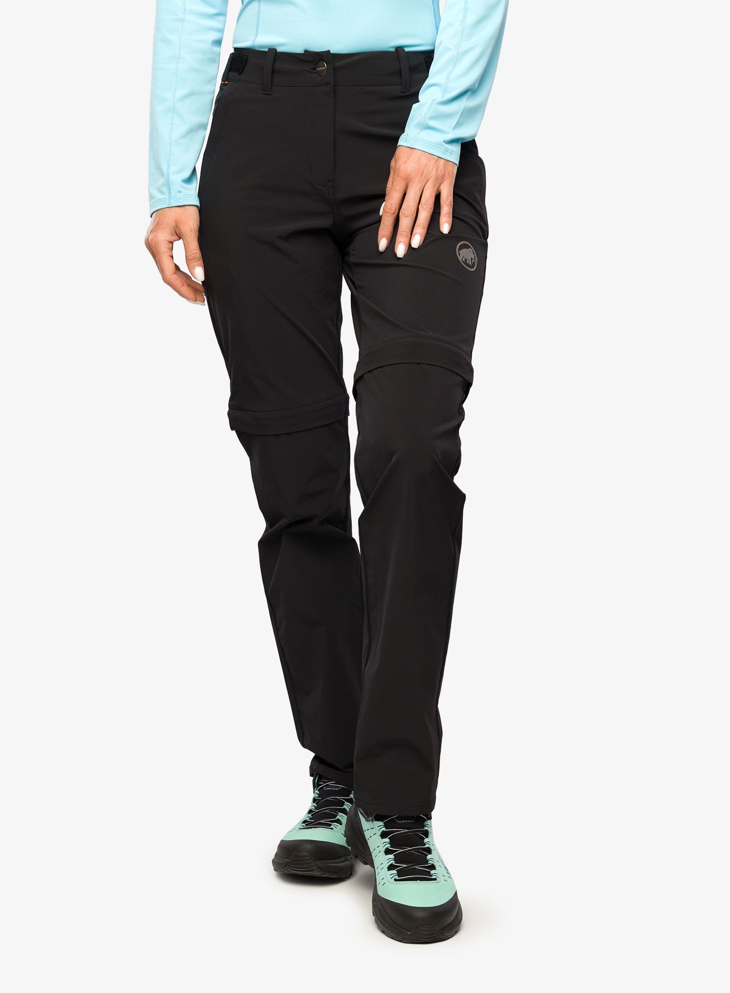 Ženske hlače Mammut Runbold Zip Off Pants - black