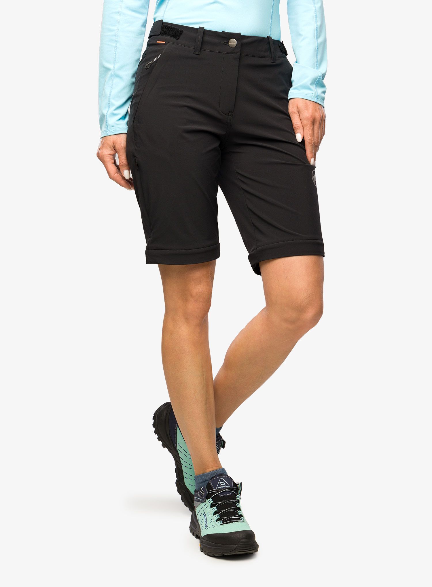 Ženske hlače Mammut Runbold Zip Off Pants - black