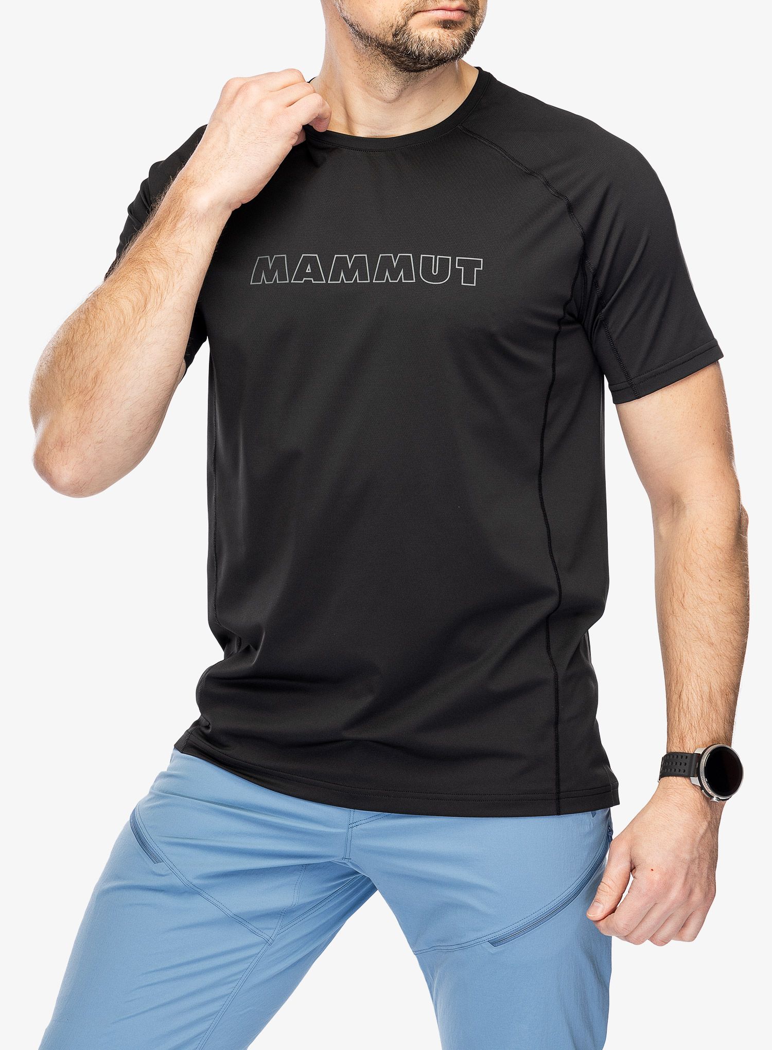 Brzosušeća majica Mammut Selun FL Logo T-Shirt - black