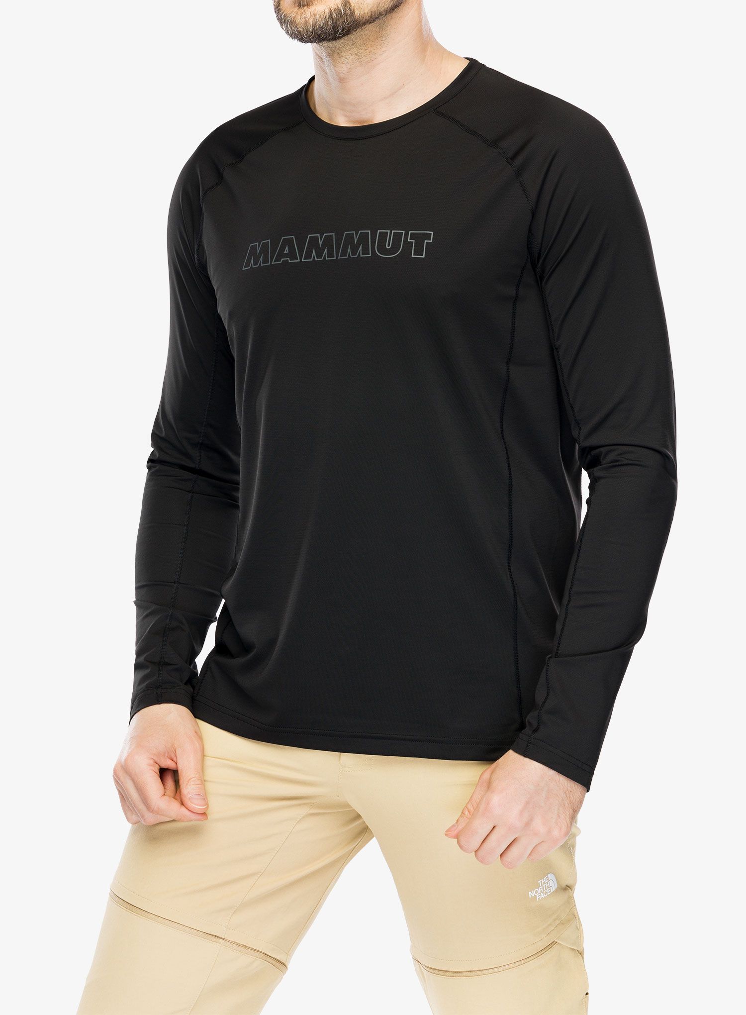 Dukserica Mammut Selun FL Longsleeve Logo - black