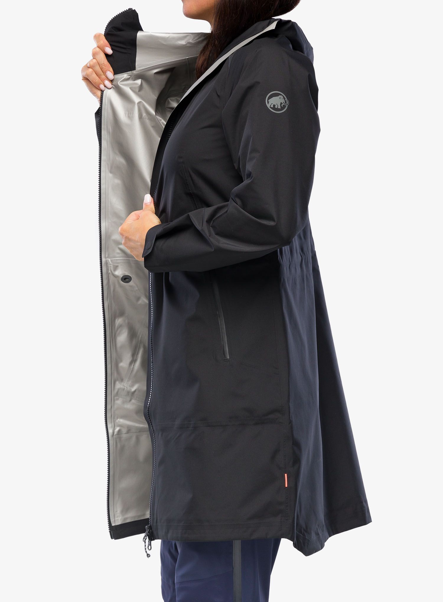 Ženski kaput Mammut Seon Pac HS Hooded Parka - black/black