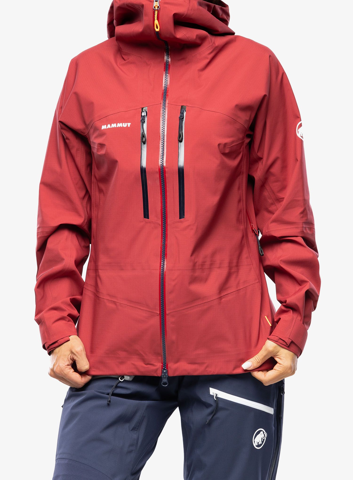 Ženska jakna s membranom Mammut Taiss HS Hooded Jacket - blood red