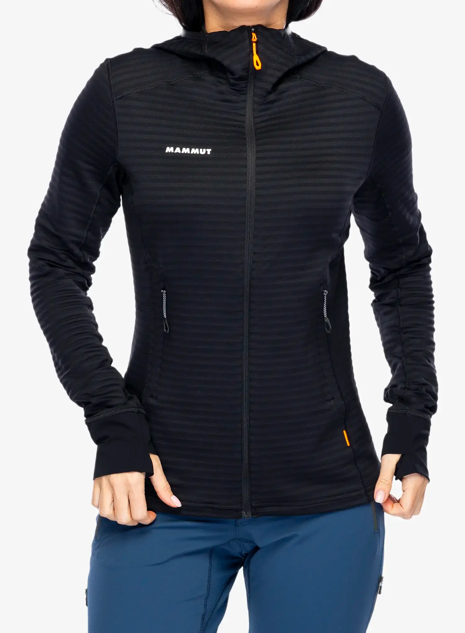 Ženska trekking dukserica Mammut Taiss Light ML Hooded Jacket - black