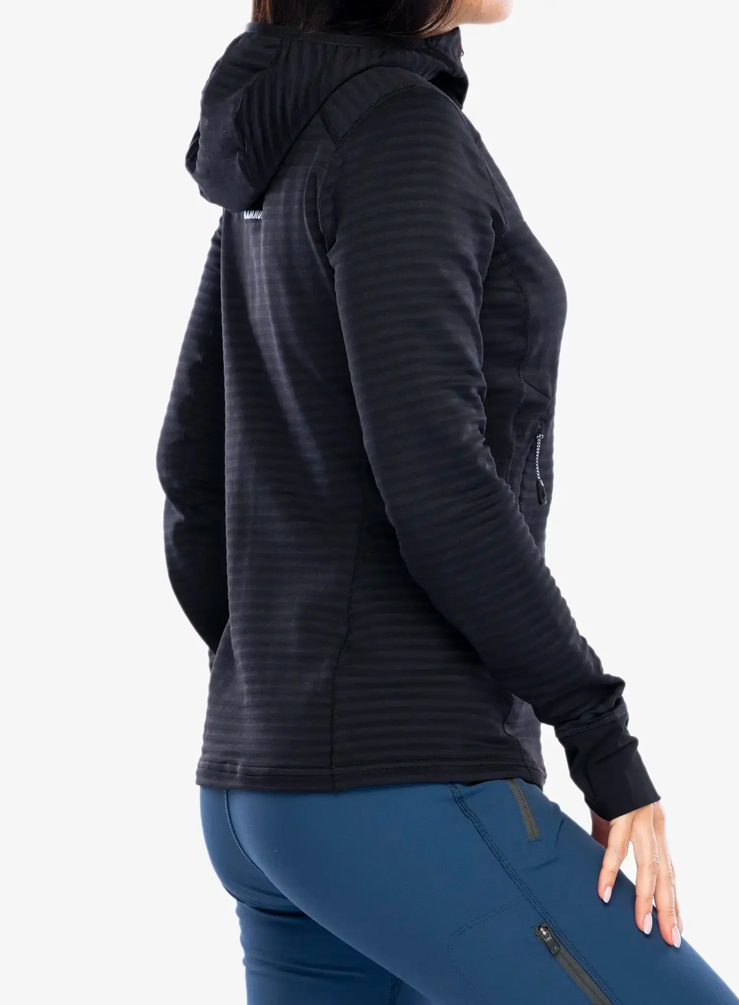 Ženska trekking dukserica Mammut Taiss Light ML Hooded Jacket - black