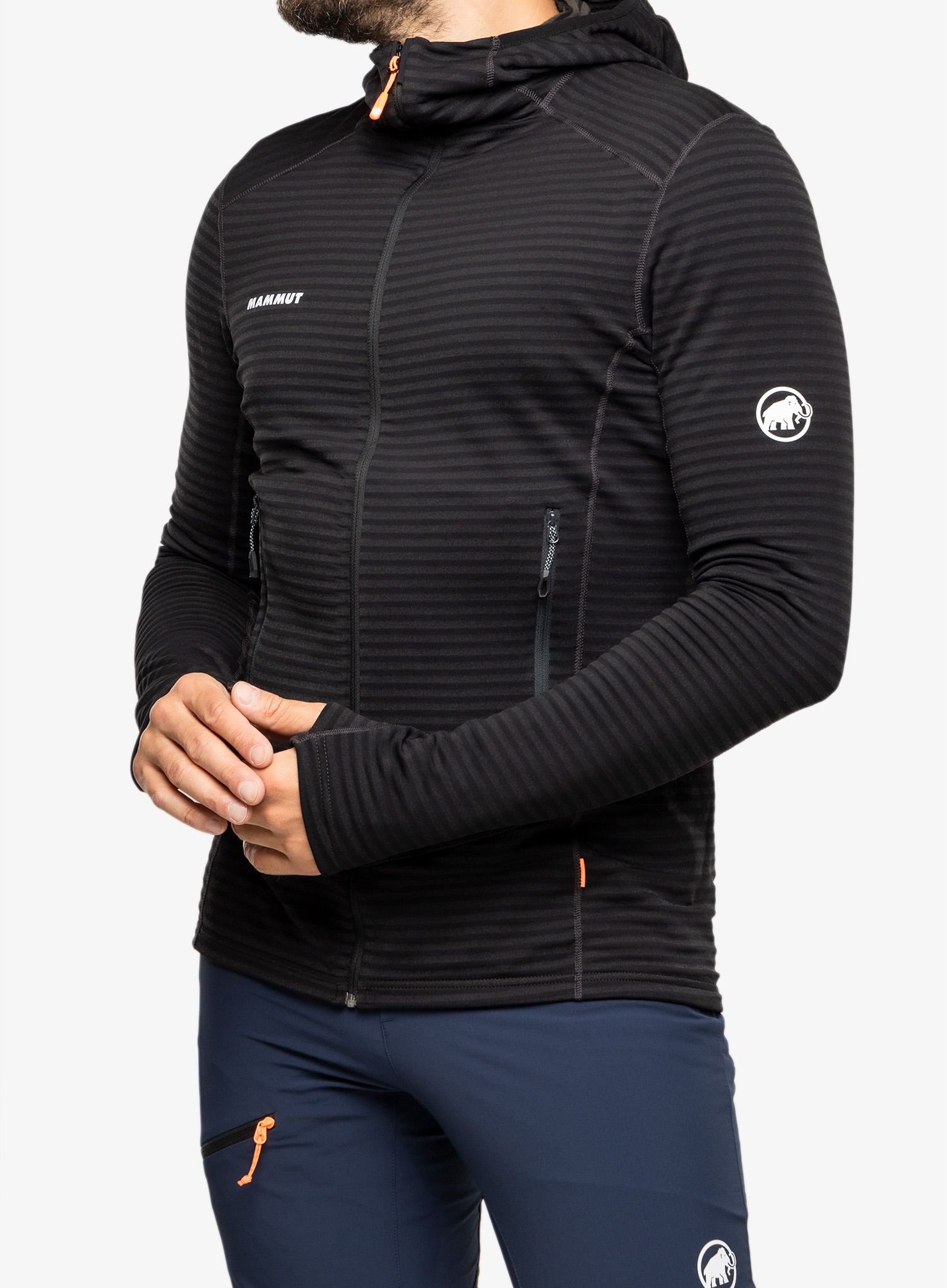 Trekking dukserica Mammut Taiss Light ML Hooded Jacket - black