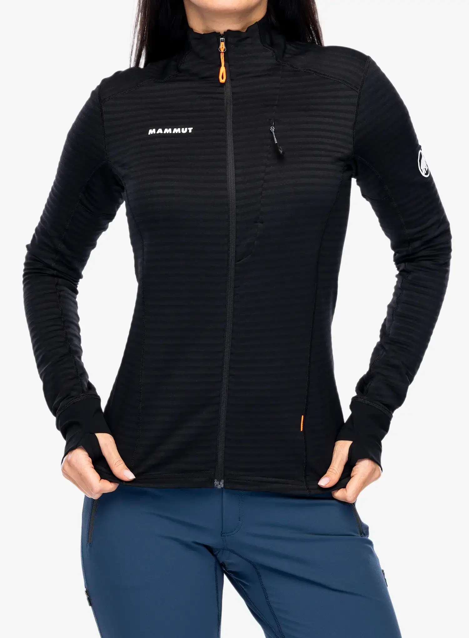 Ženska dukserica na otkopčavanje Mammut Taiss Light ML Jacket - black