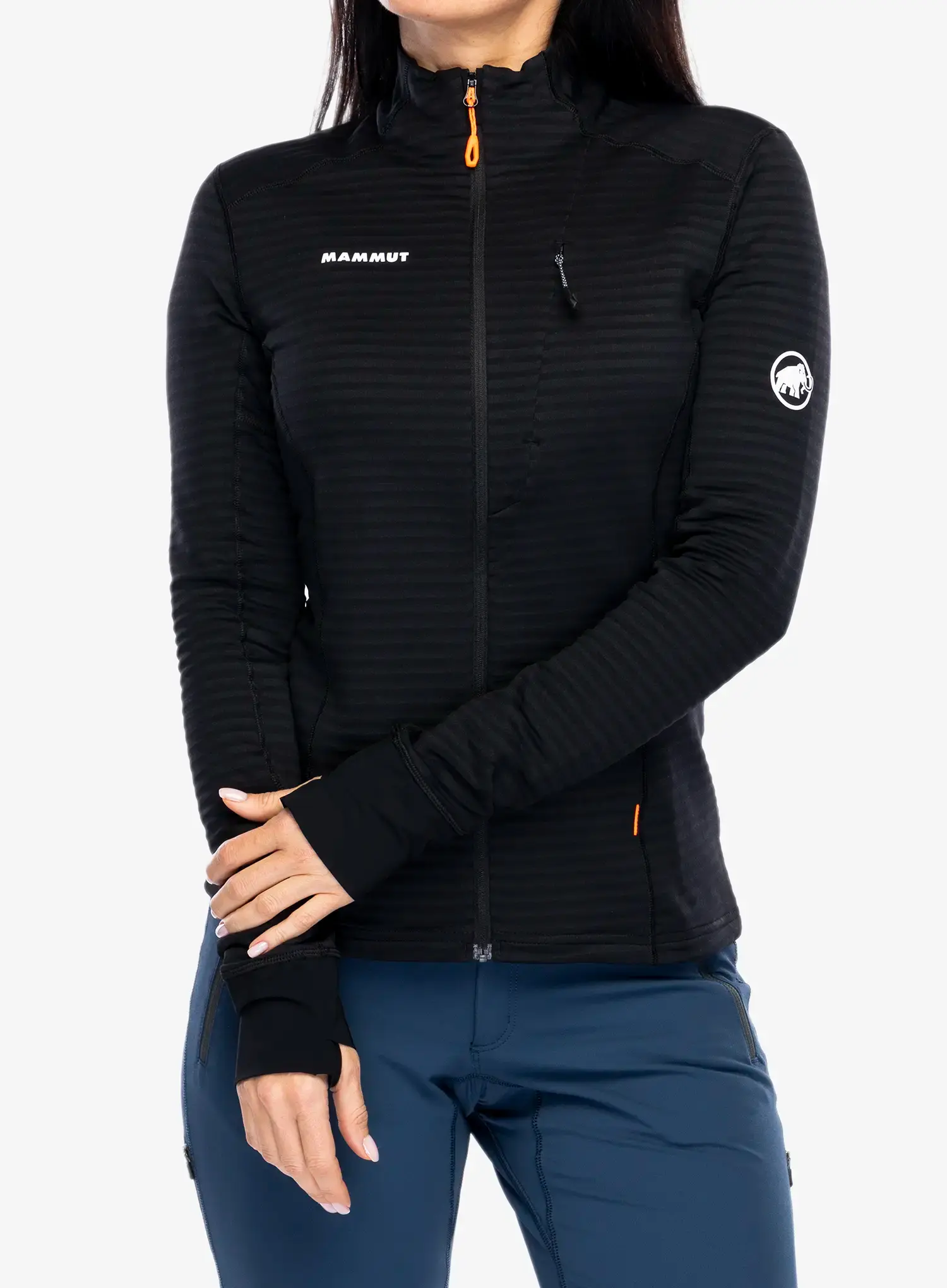 Ženska dukserica na otkopčavanje Mammut Taiss Light ML Jacket - black