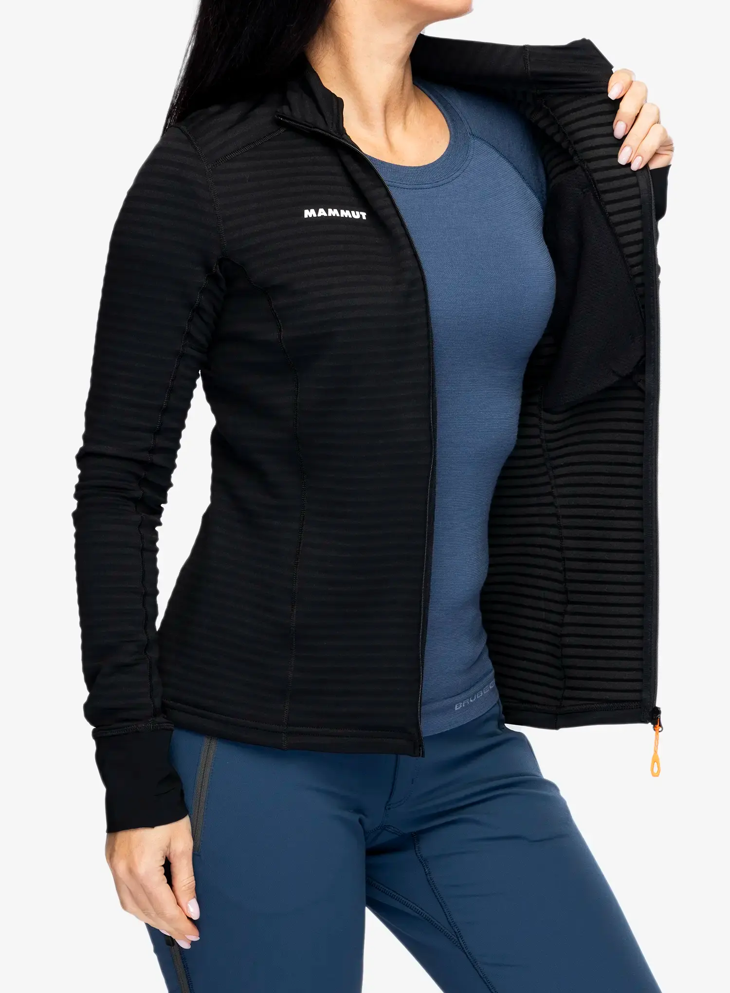 Ženska dukserica na otkopčavanje Mammut Taiss Light ML Jacket - black