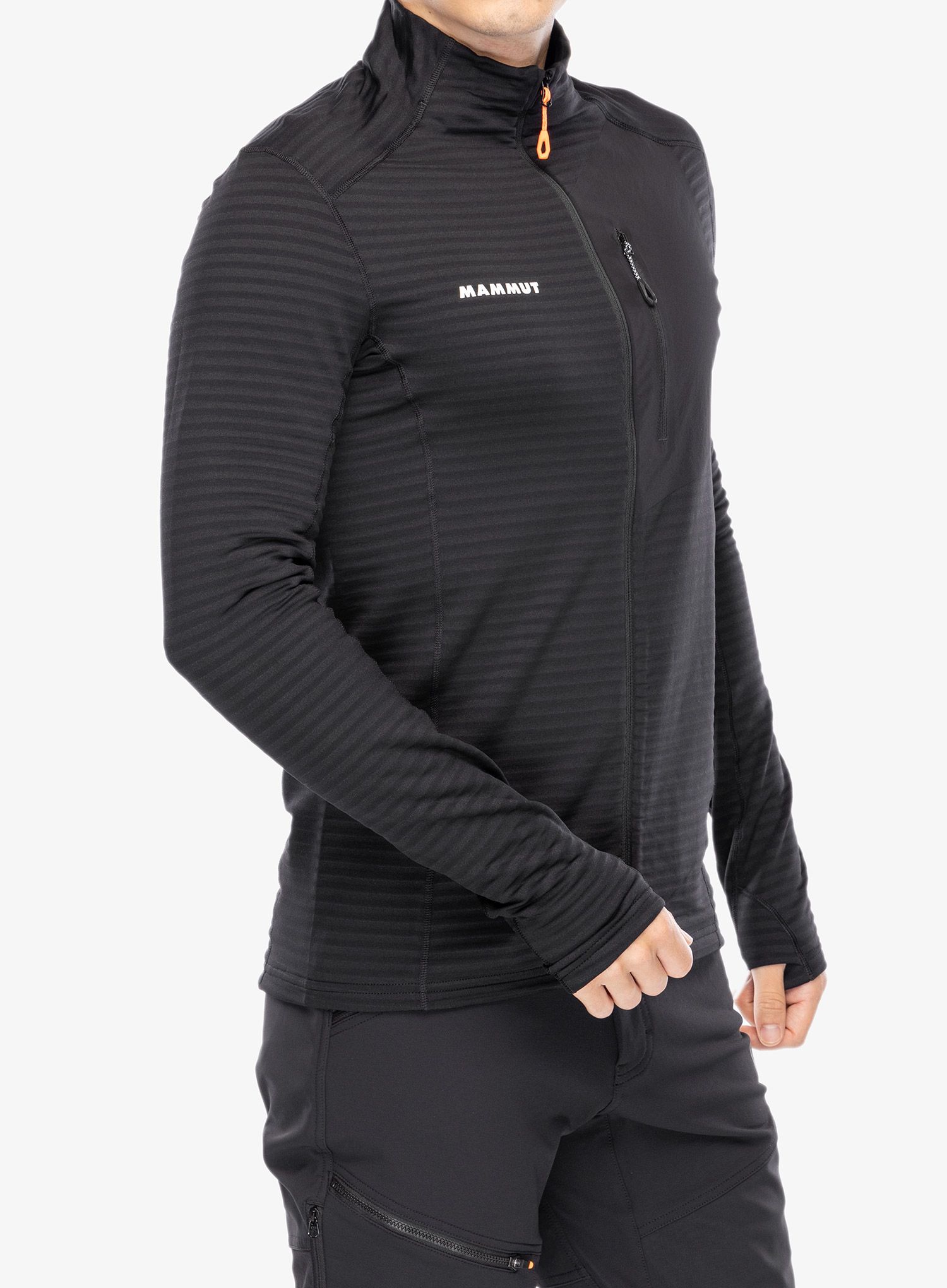 Dukserica na otkopčavanje Mammut Taiss Light ML Jacket - black