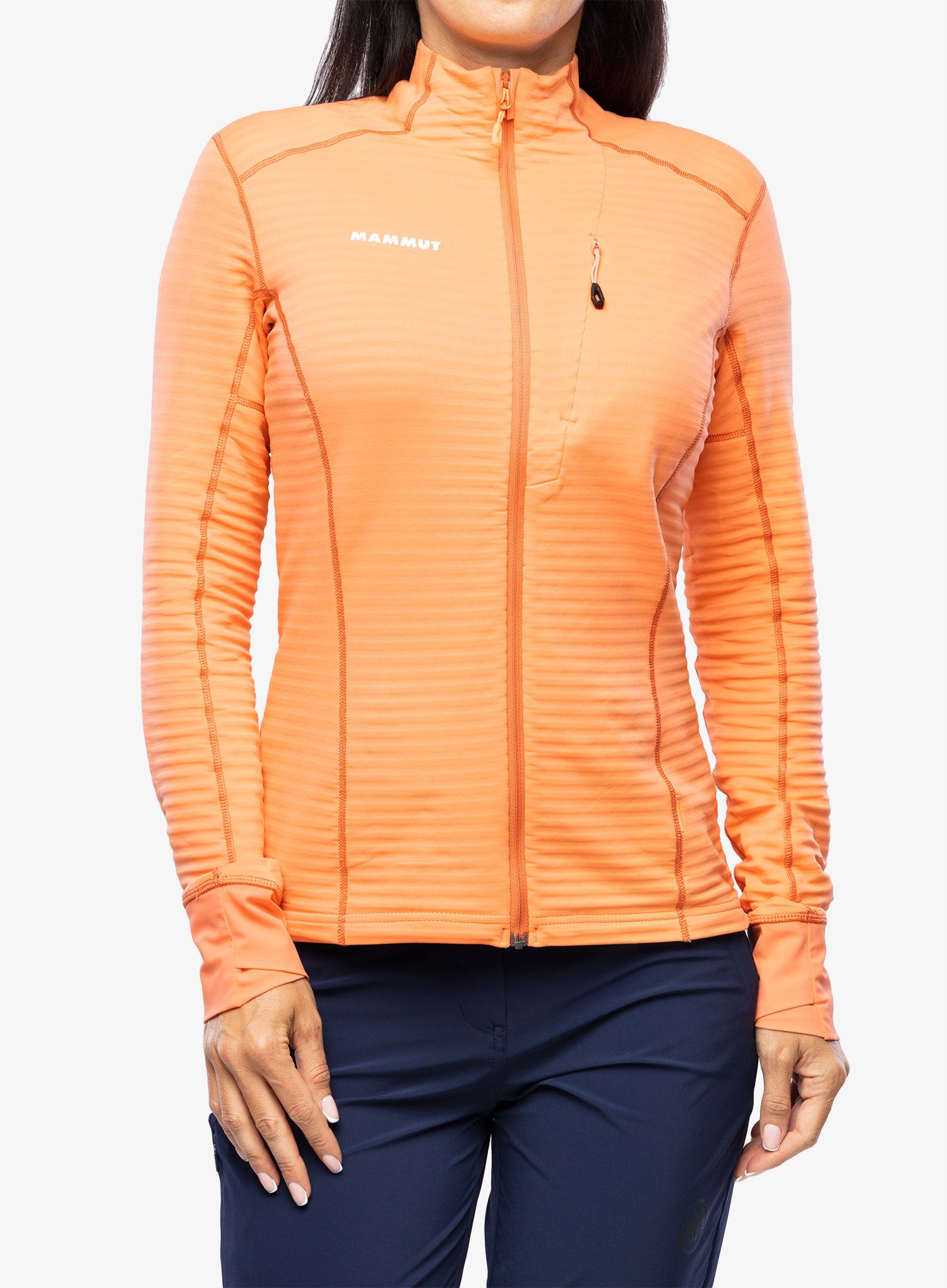 Ženska dukserica na otkopčavanje Mammut Taiss Light ML Jacket - salmon/terracotta