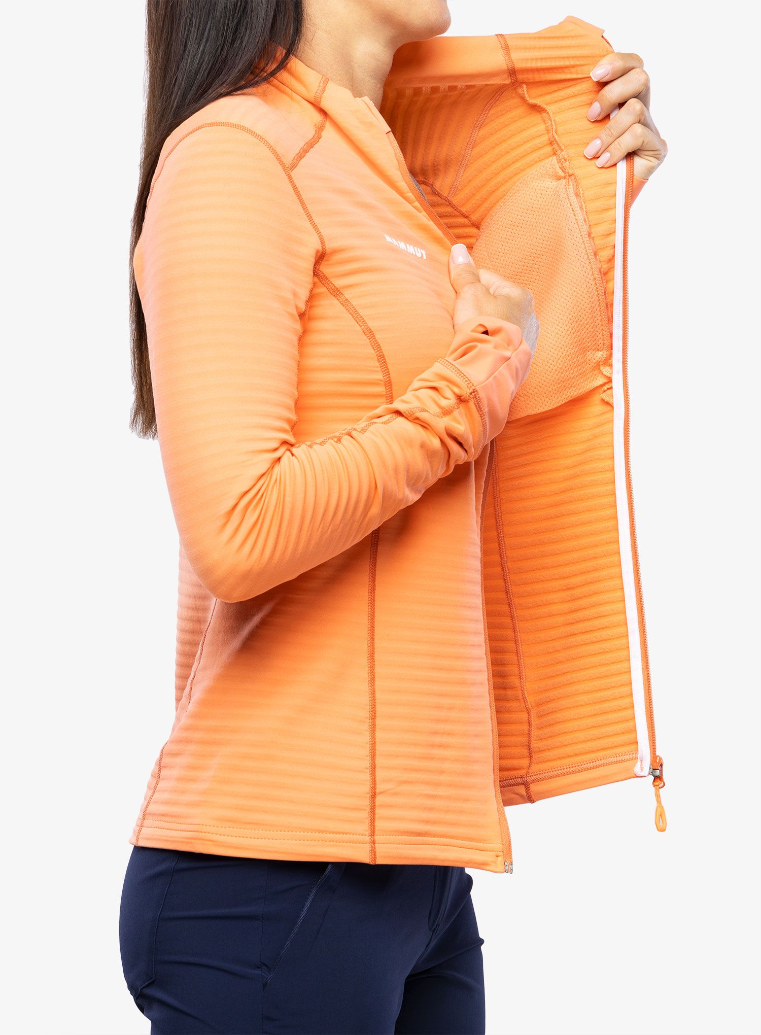 Ženska dukserica na otkopčavanje Mammut Taiss Light ML Jacket - salmon/terracotta