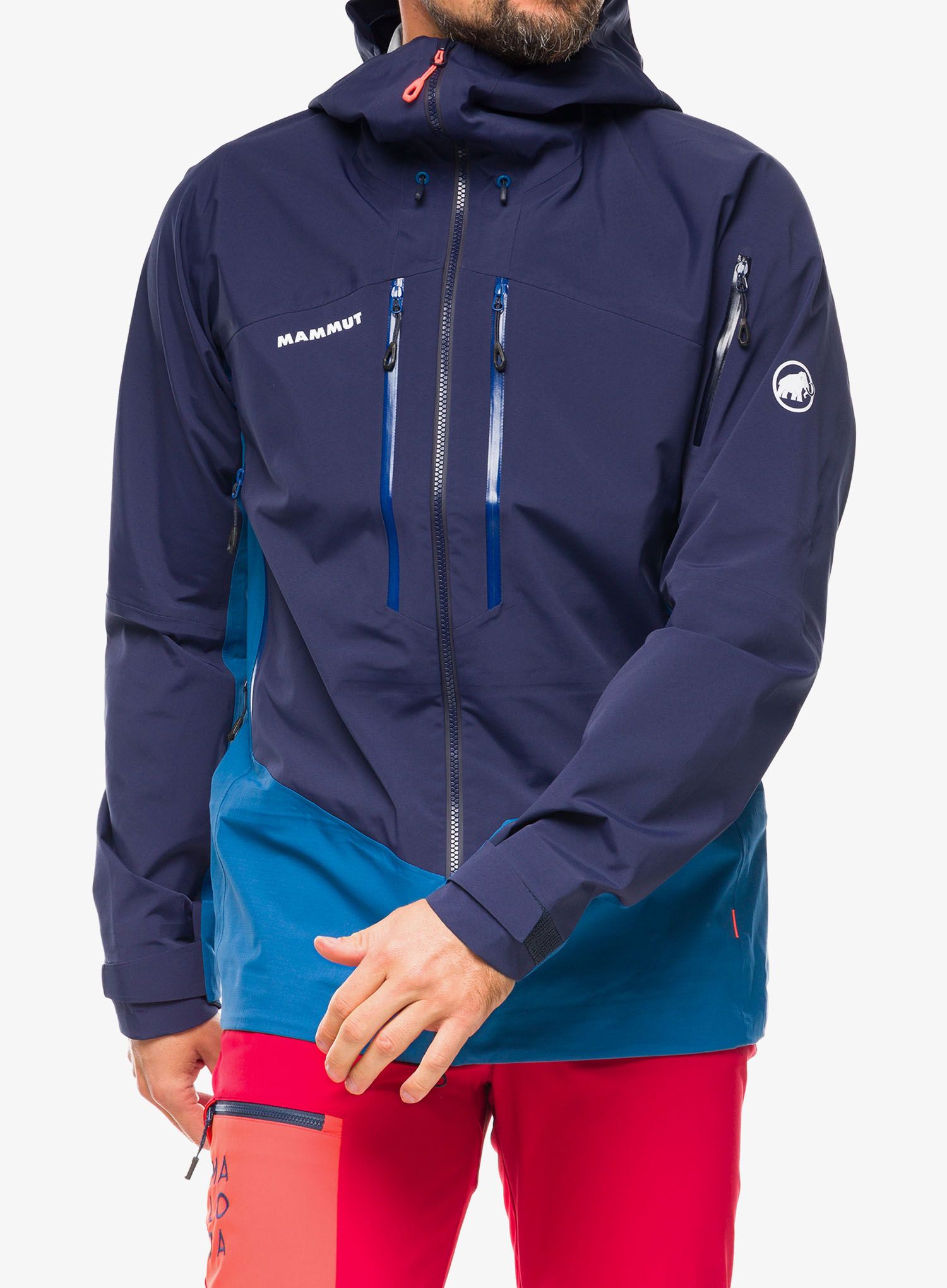 Kišna jakna Mammut Taiss Pro HS Hooded Jacket - deep ice/marine