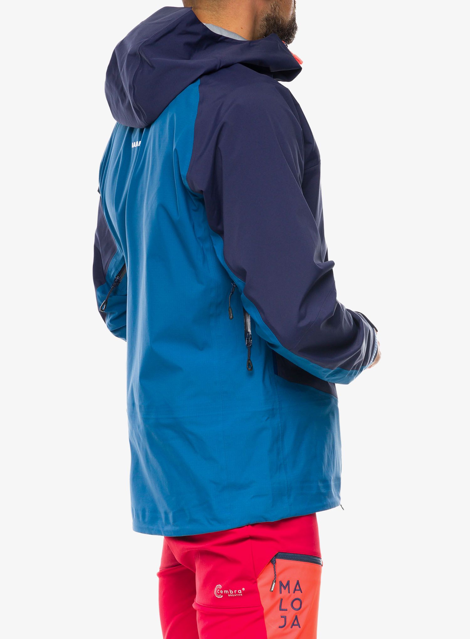 Kišna jakna Mammut Taiss Pro HS Hooded Jacket - deep ice/marine