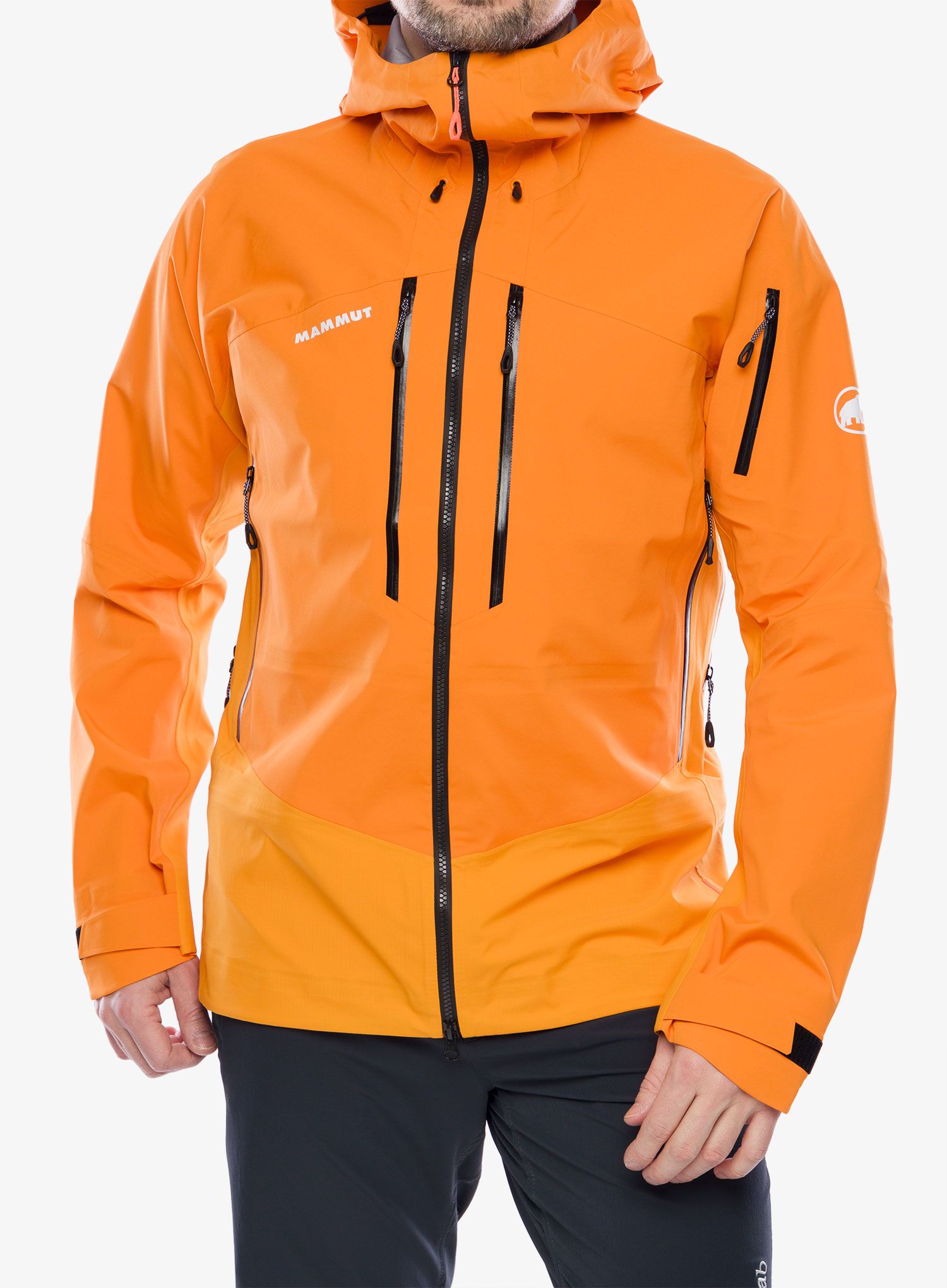 Kišna jakna Mammut Taiss Pro HS Hooded Jacket - tangerine/dark tangerine