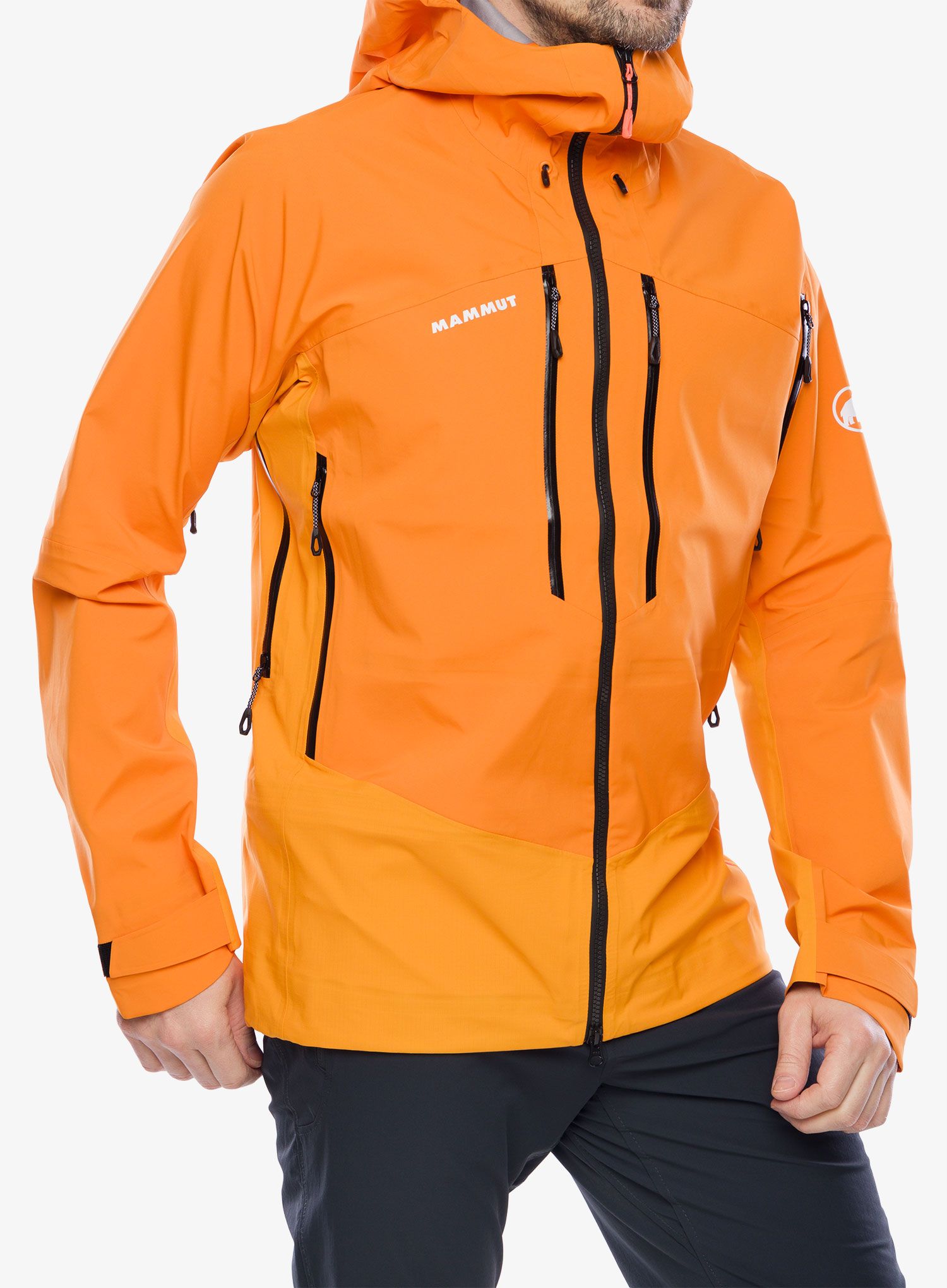 Kišna jakna Mammut Taiss Pro HS Hooded Jacket - tangerine/dark tangerine