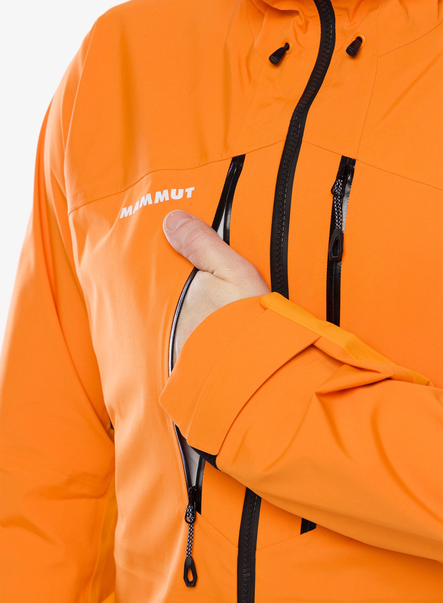 Kišna jakna Mammut Taiss Pro HS Hooded Jacket - tangerine/dark tangerine